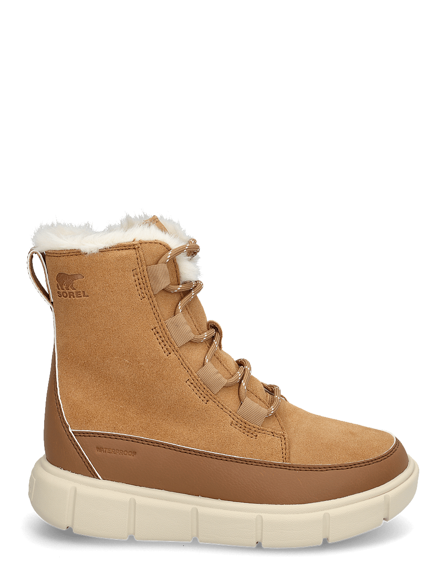 Sorel - YOUTH SOREL EXPLORER III LACE WP - vandringsskor - tawny buff, bleached ceramic - 1