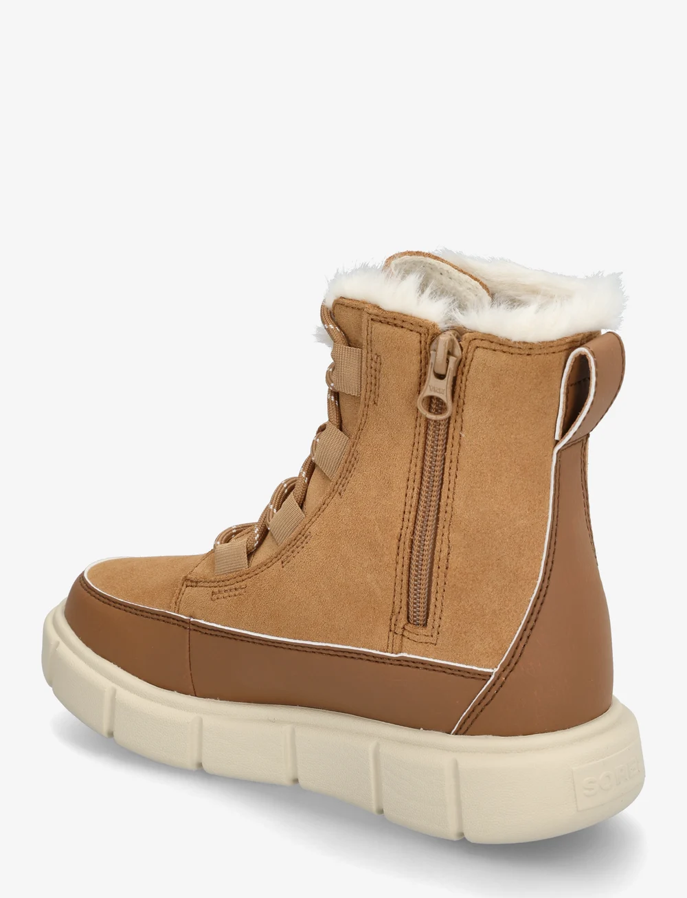 Sorel - YOUTH SOREL EXPLORER III LACE WP - vandresko - tawny buff, bleached ceramic - 2