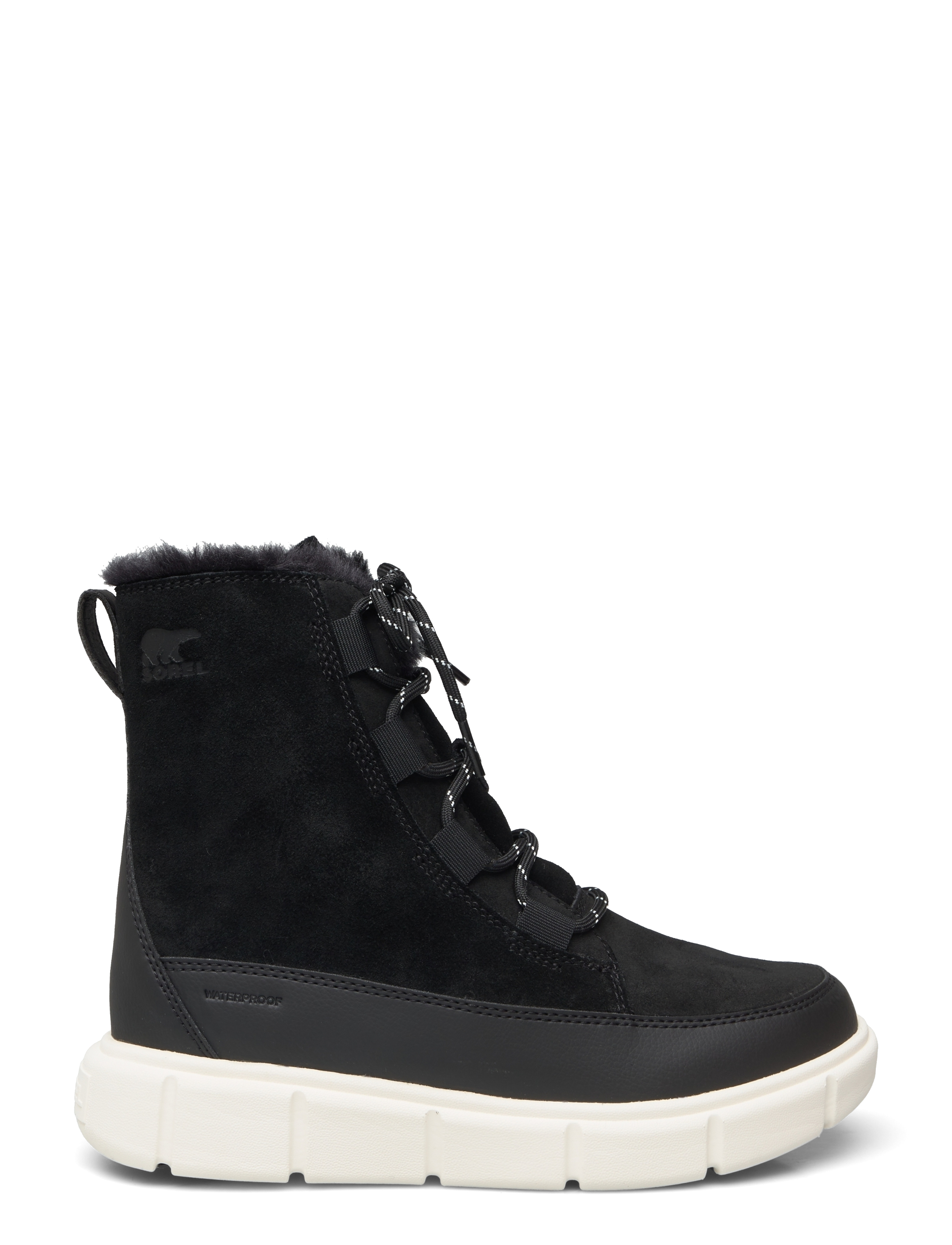 Sorel - YOUTH SOREL EXPLORER III LACE WP - hiking shoes - black, sea salt - 1
