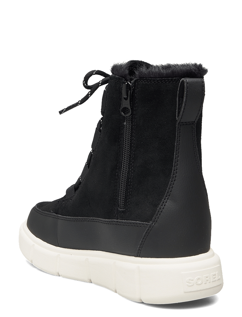 Sorel - YOUTH SOREL EXPLORER III LACE WP - hiking shoes - black, sea salt - 2