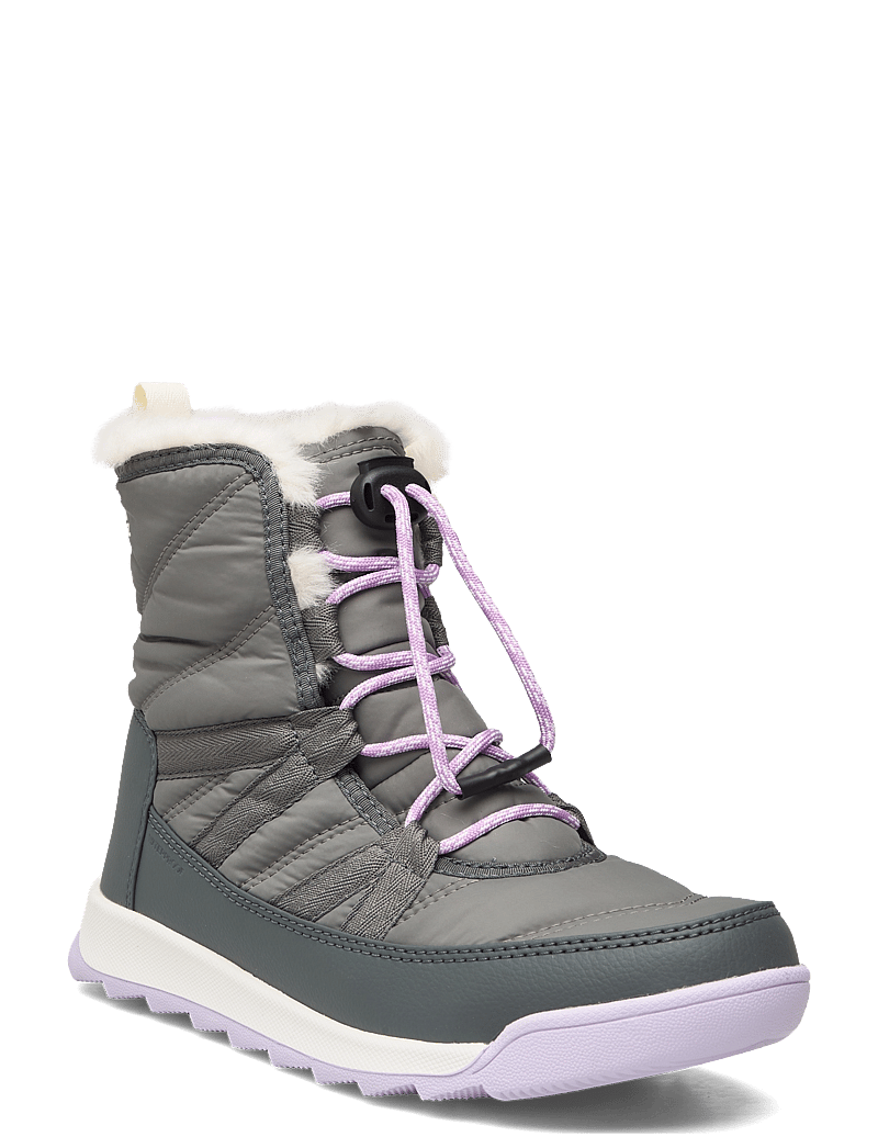 Sorel - YOUTH WHITNEY II PLUS LACE WP - pārgājienu/pastaigu apavi - quarry, lavender cloud - 0