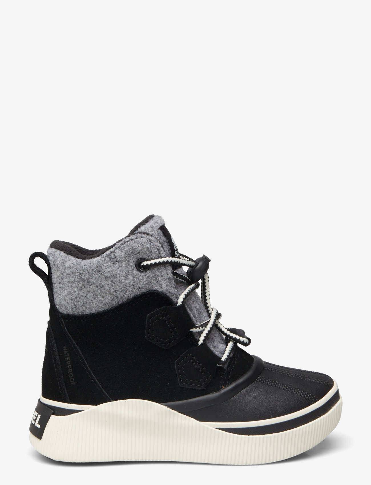 Sorel - YOUTH OUT N ABOUT IV CHILLZ WP - vandringsskor - black, chalk - 1