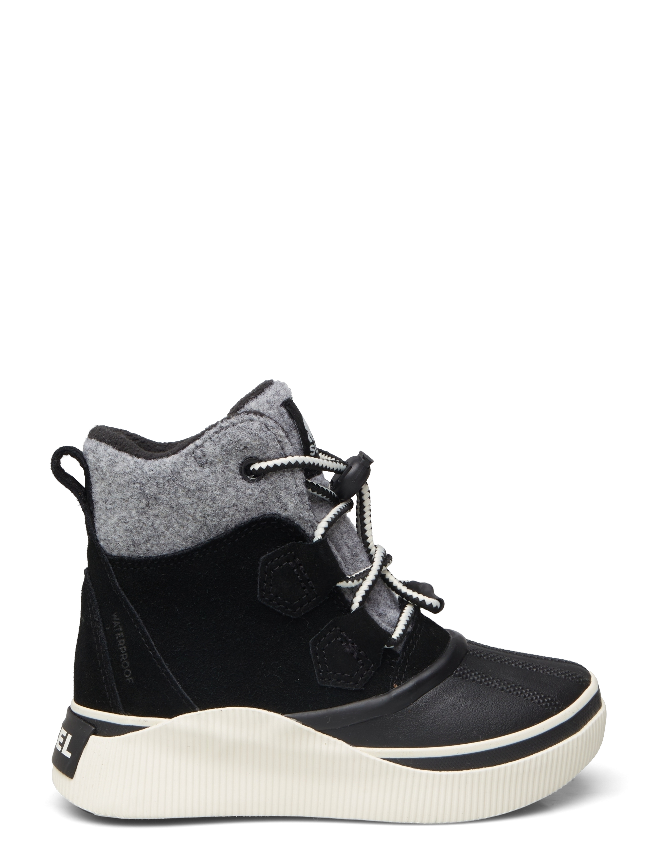 Sorel - YOUTH OUT N ABOUT IV CHILLZ WP - buty na wędrówki - black, chalk - 1