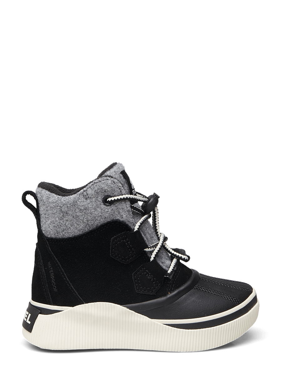 Sorel - YOUTH OUT N ABOUT IV CHILLZ WP - buty na wędrówki - black, chalk - 1