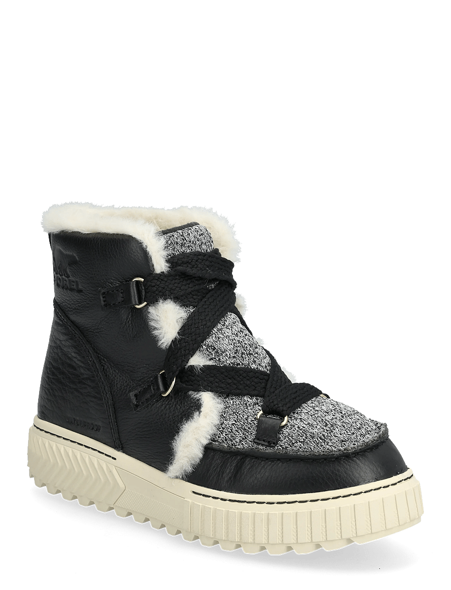 Sorel - ONA AVE ALPINE BOOT WP - bottes lacées - black, chalk - 0