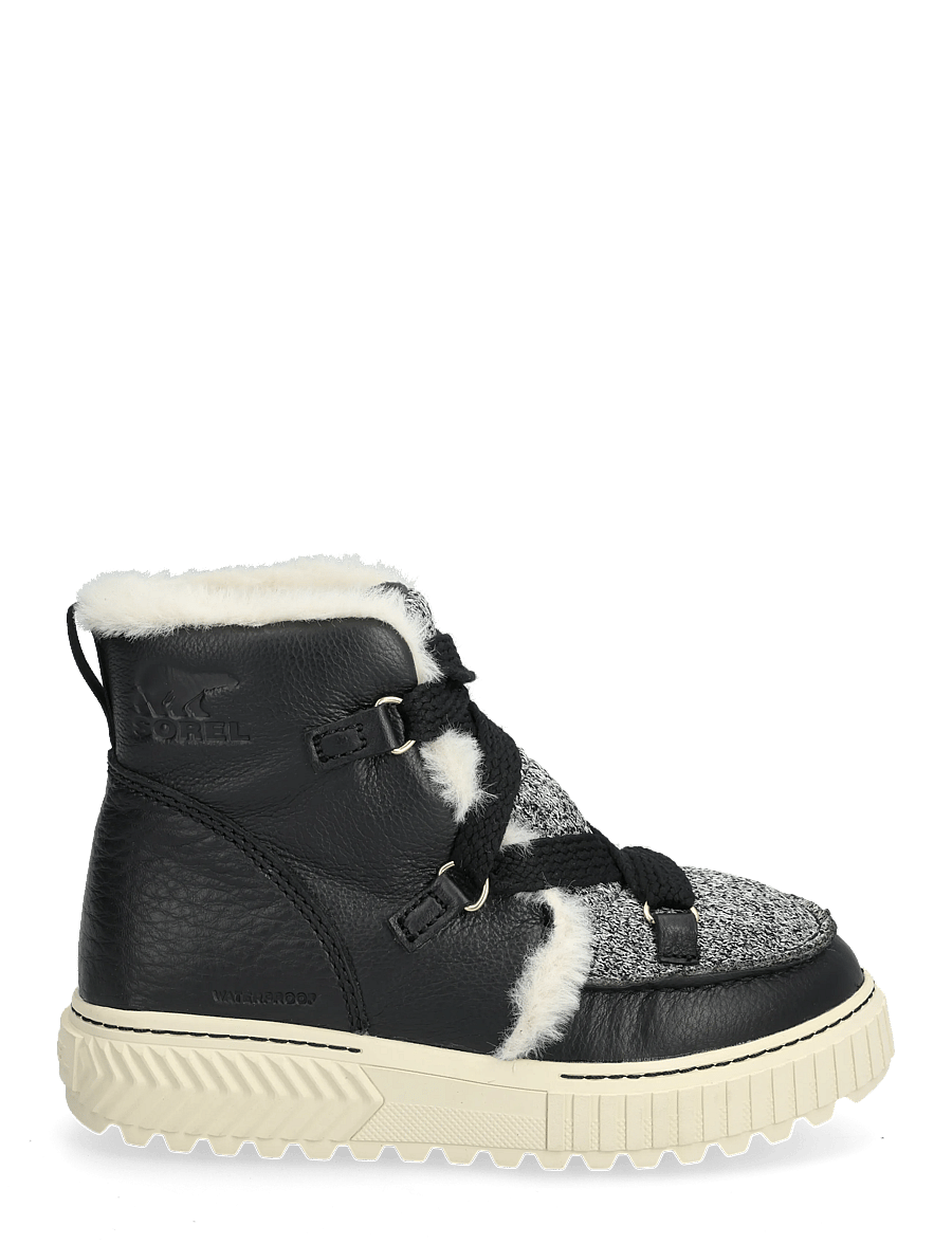 Sorel - ONA AVE ALPINE BOOT WP - bottes lacées - black, chalk - 1