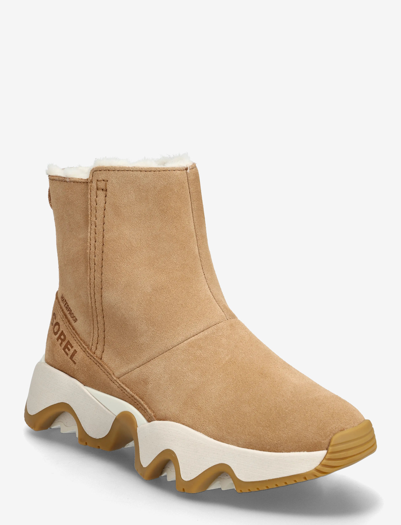 Sorel - KINETIC IMPACT SHORT BOOT WP - flat ankle boots - tawny buff, gum 17 - 0