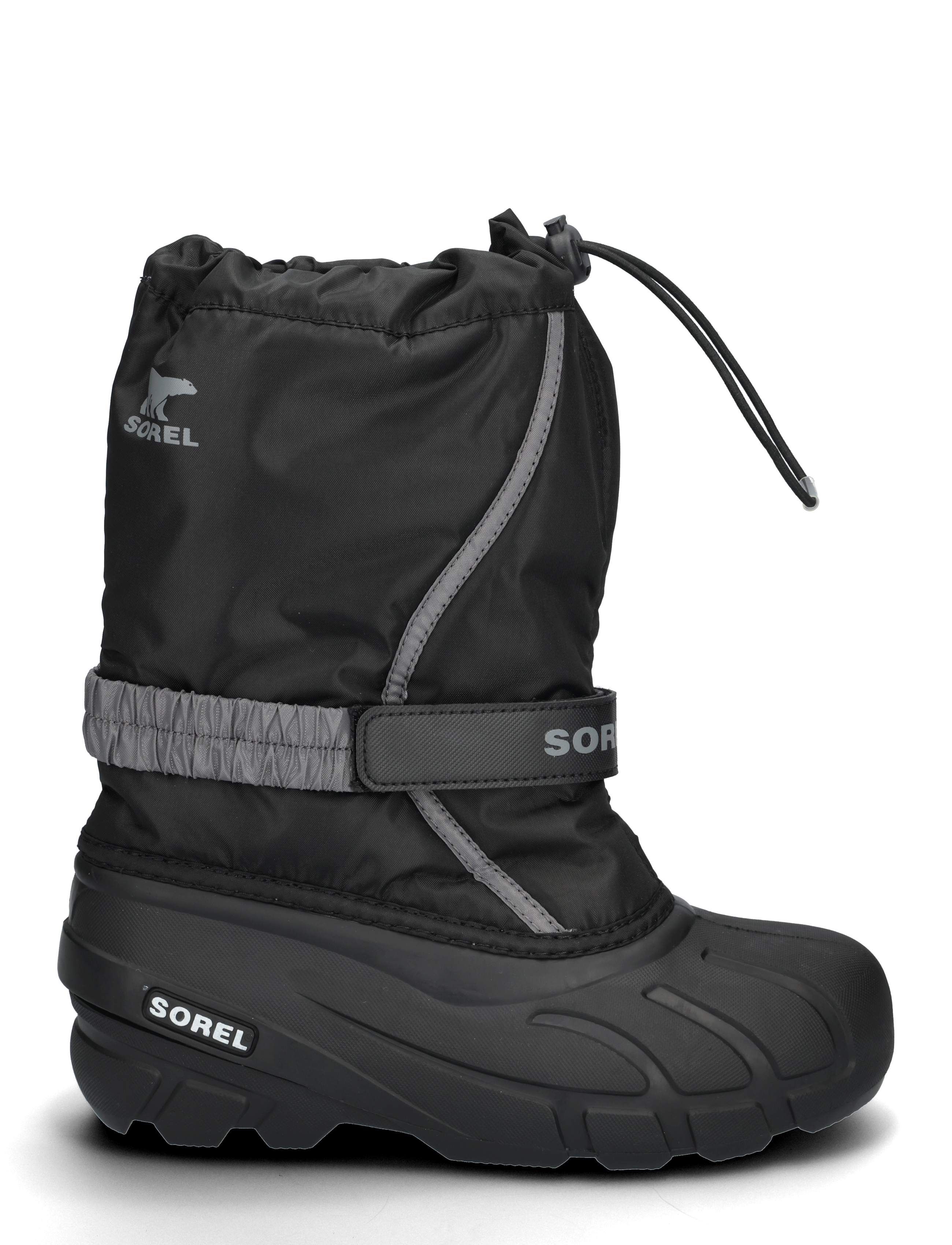 Sorel - YOUTH FLURRY BOOT - höstskor - black, city grey - 1