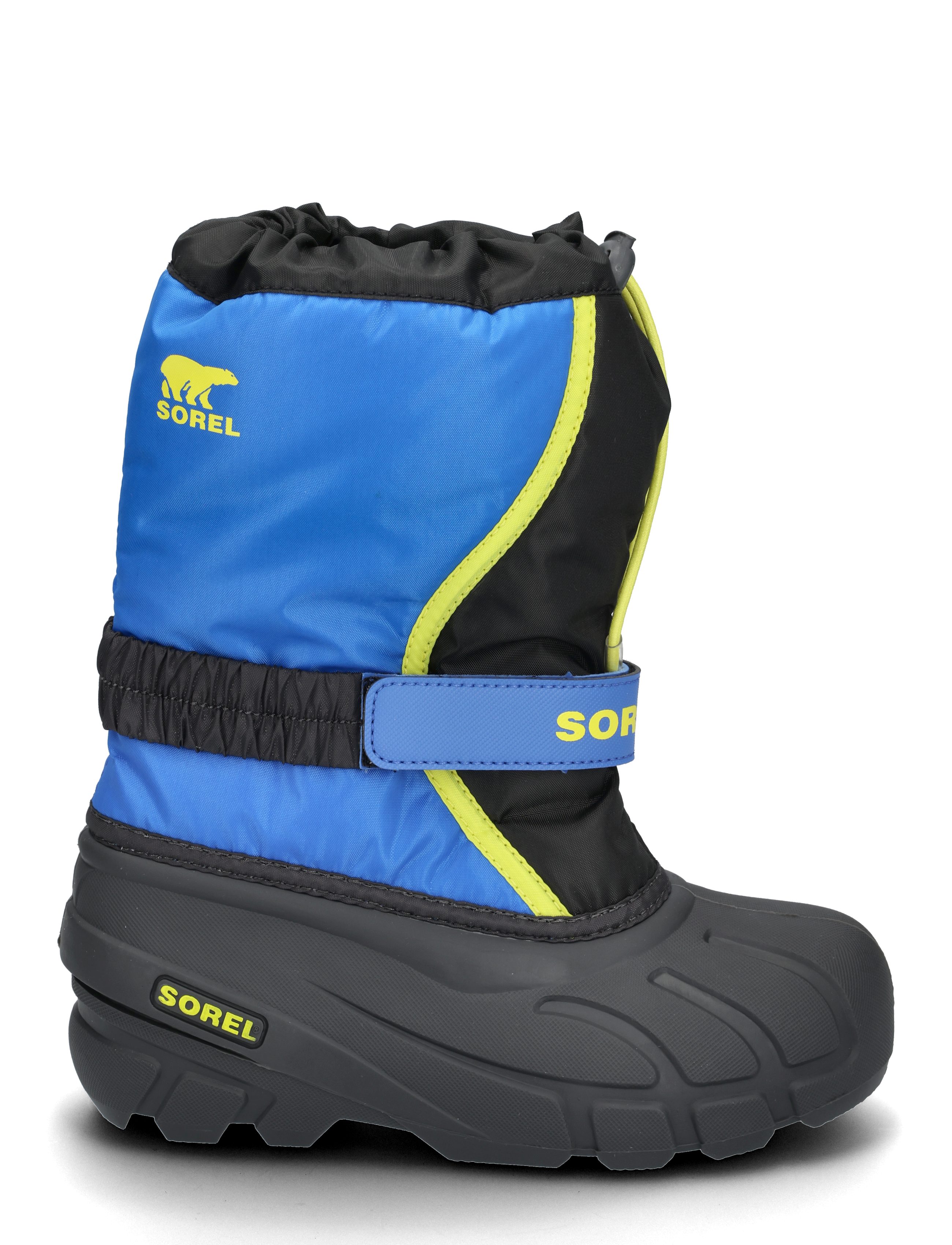 Sorel - YOUTH FLURRY BOOT - efterårssko - black, super blue - 1
