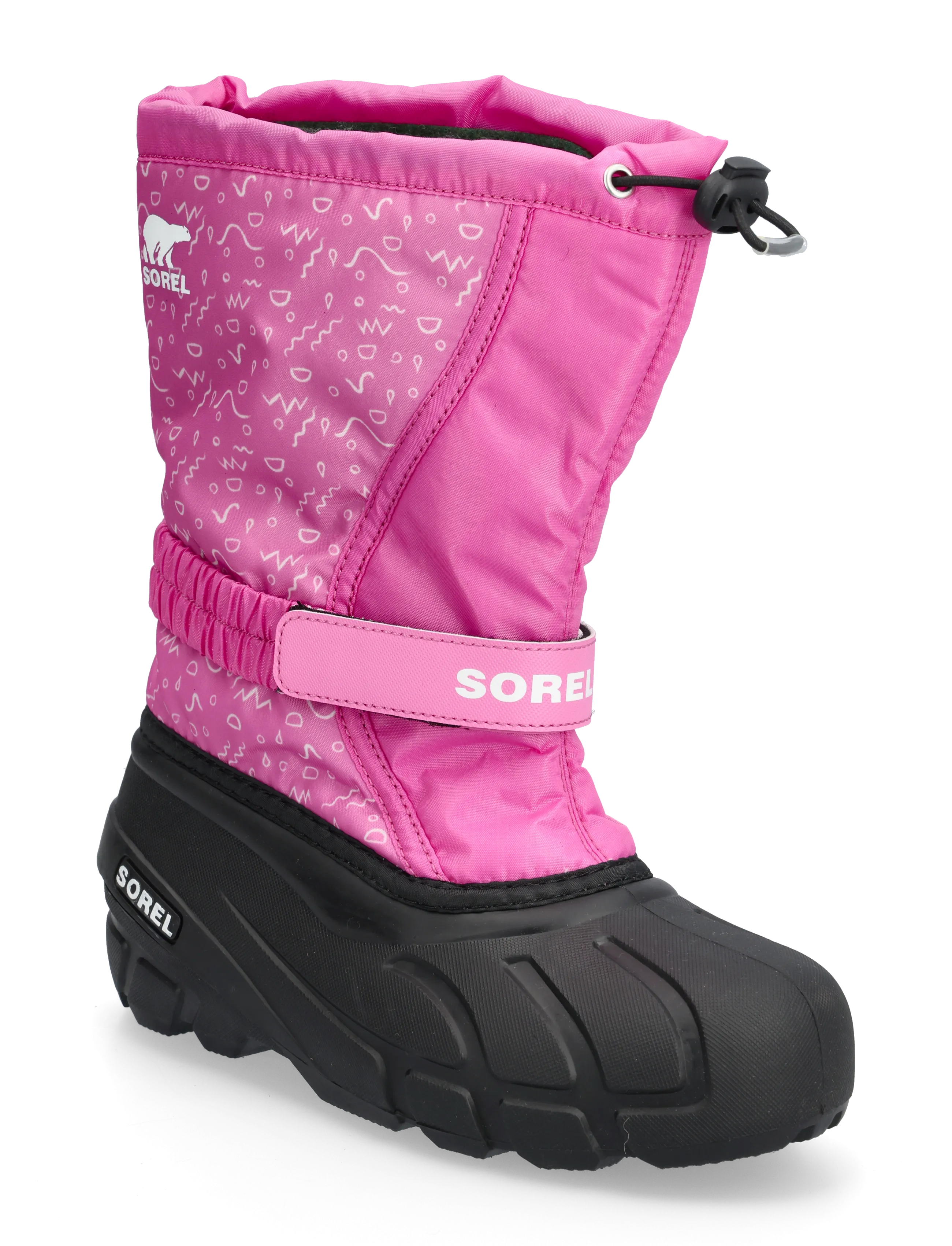 SOREL Youth Flurry Stiefel Print Pink - 37 - Kinder