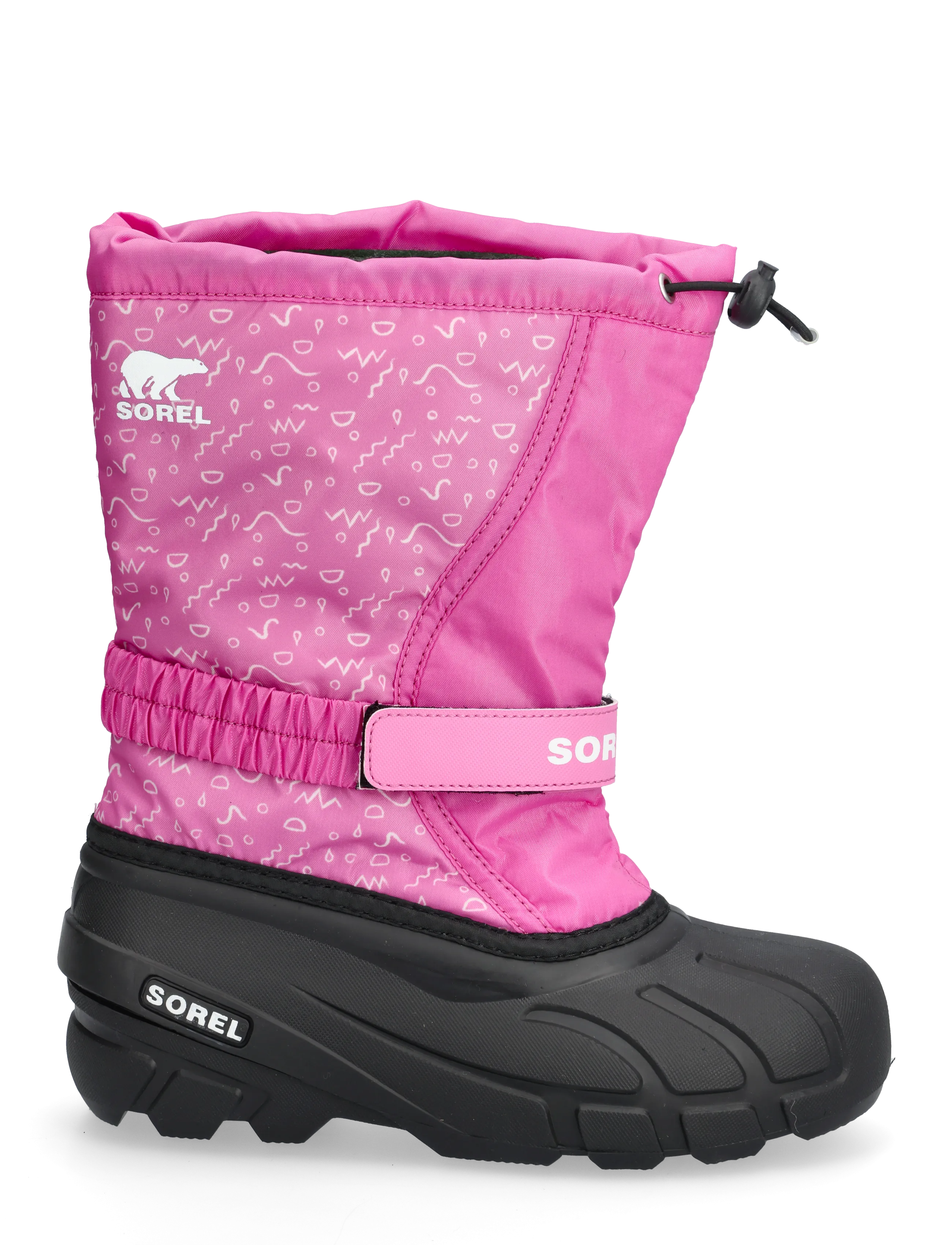 Sorel - YOUTH FLURRY BOOT PRINT - herbstschuhe - orchid, black - 1