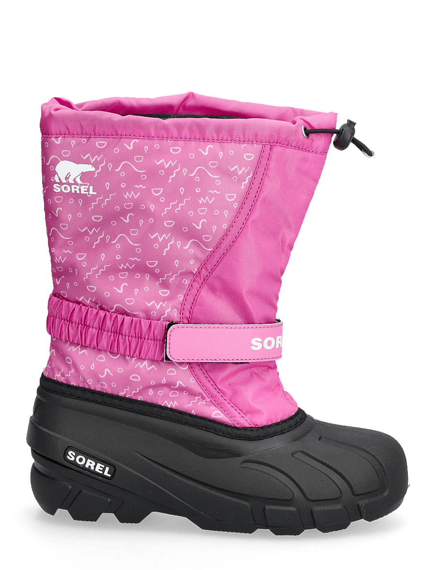Sorel - YOUTH FLURRY BOOT PRINT - wanderschuhe - orchid, black - 1