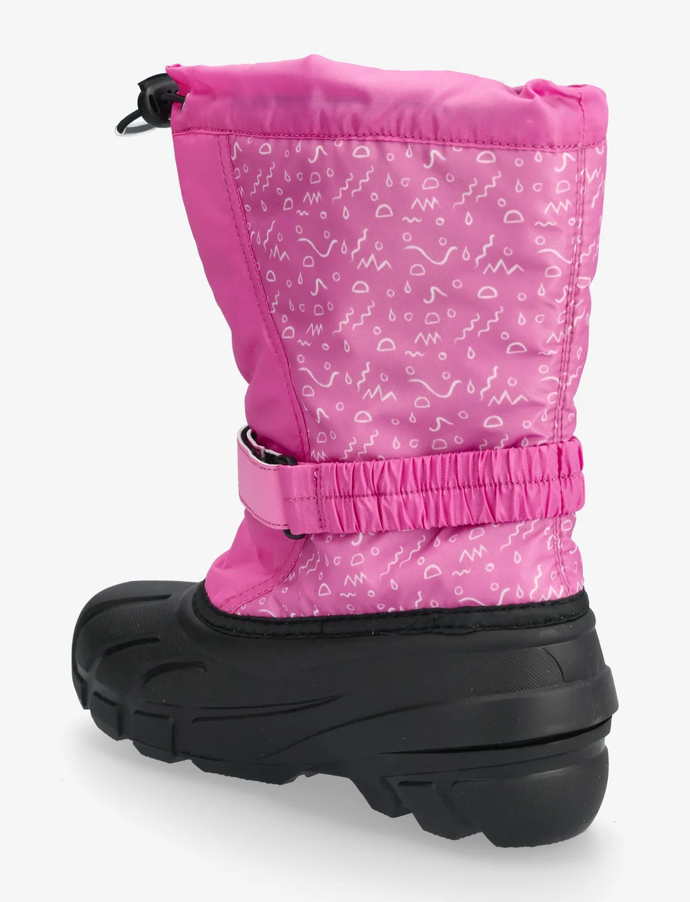 Sorel - YOUTH FLURRY BOOT PRINT - vandringsskor - orchid, black - 2