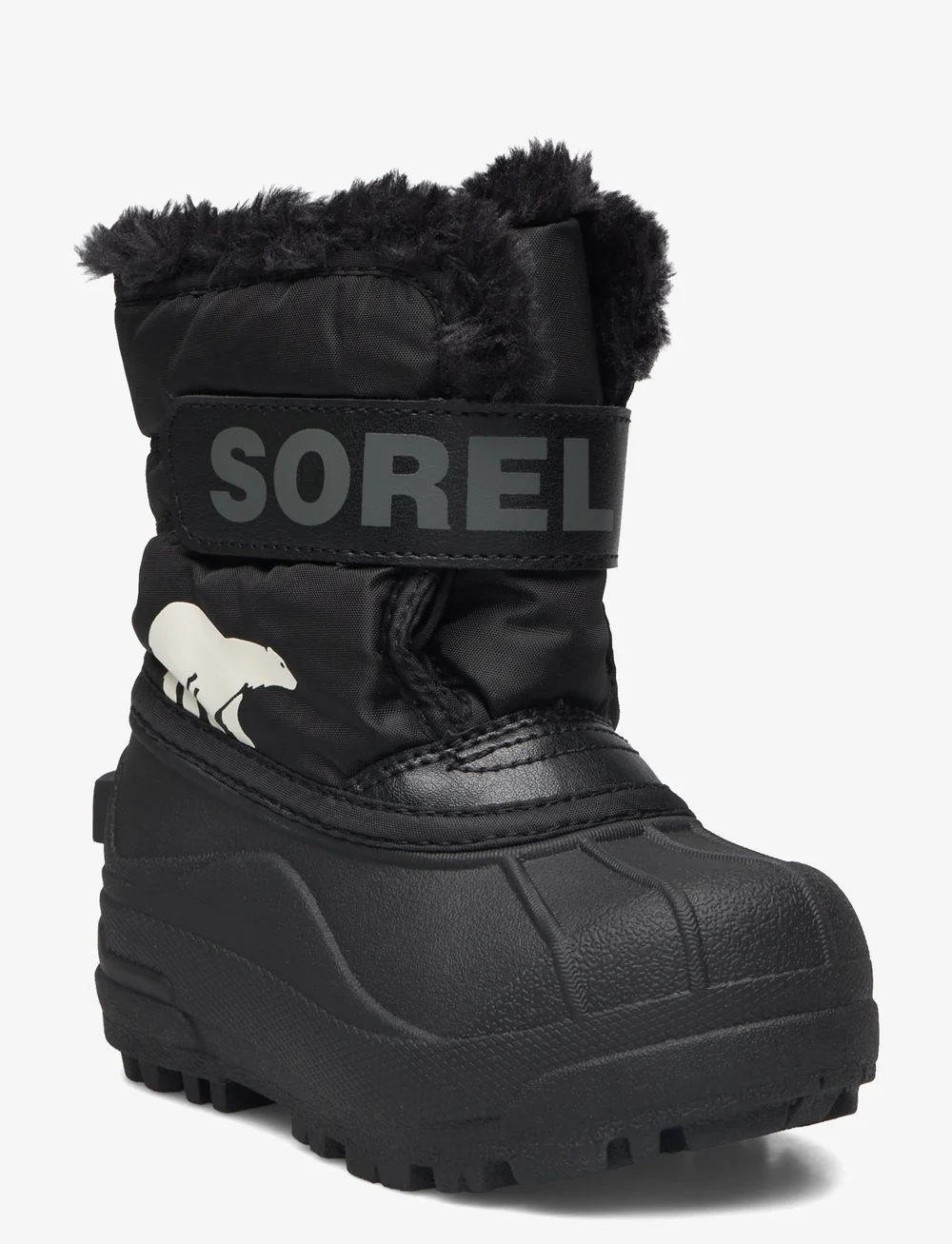 Sorel - CHILDRENS SNOW COMMANDER BOOT - vandresko - black, charcoal - 0