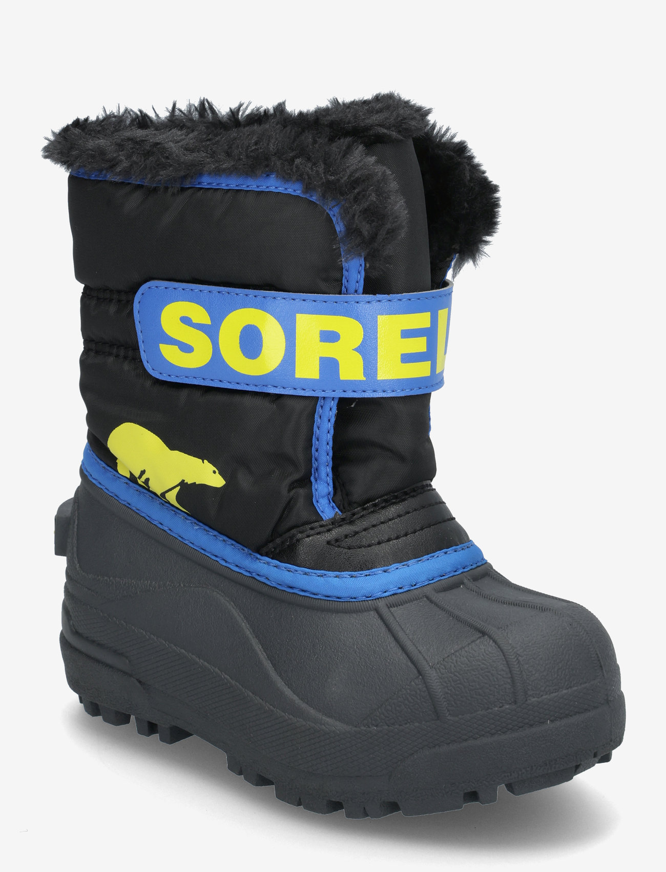 Sorel - CHILDRENS SNOW COMMANDER BOOT - vandresko - black, super blue - 0