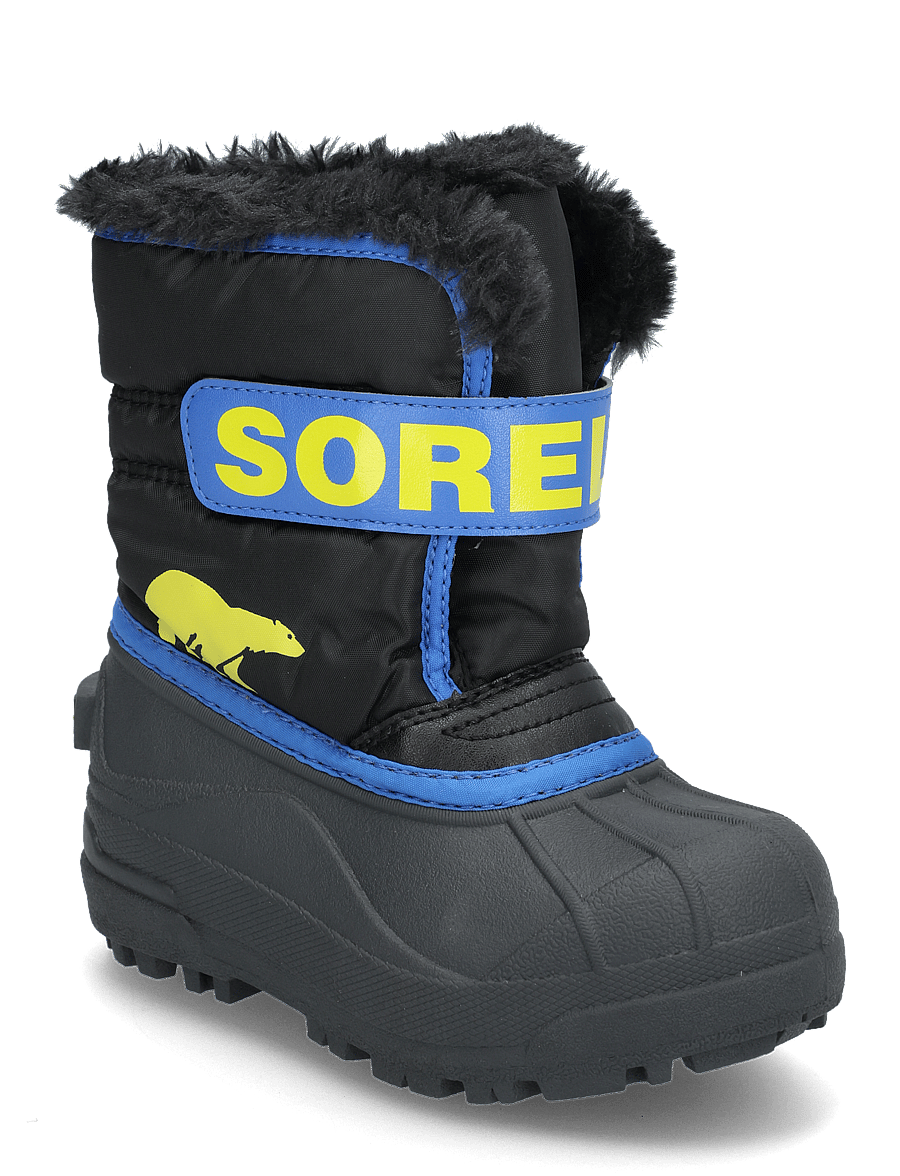 Sorel - CHILDRENS SNOW COMMANDER BOOT - vandresko - black, super blue - 0