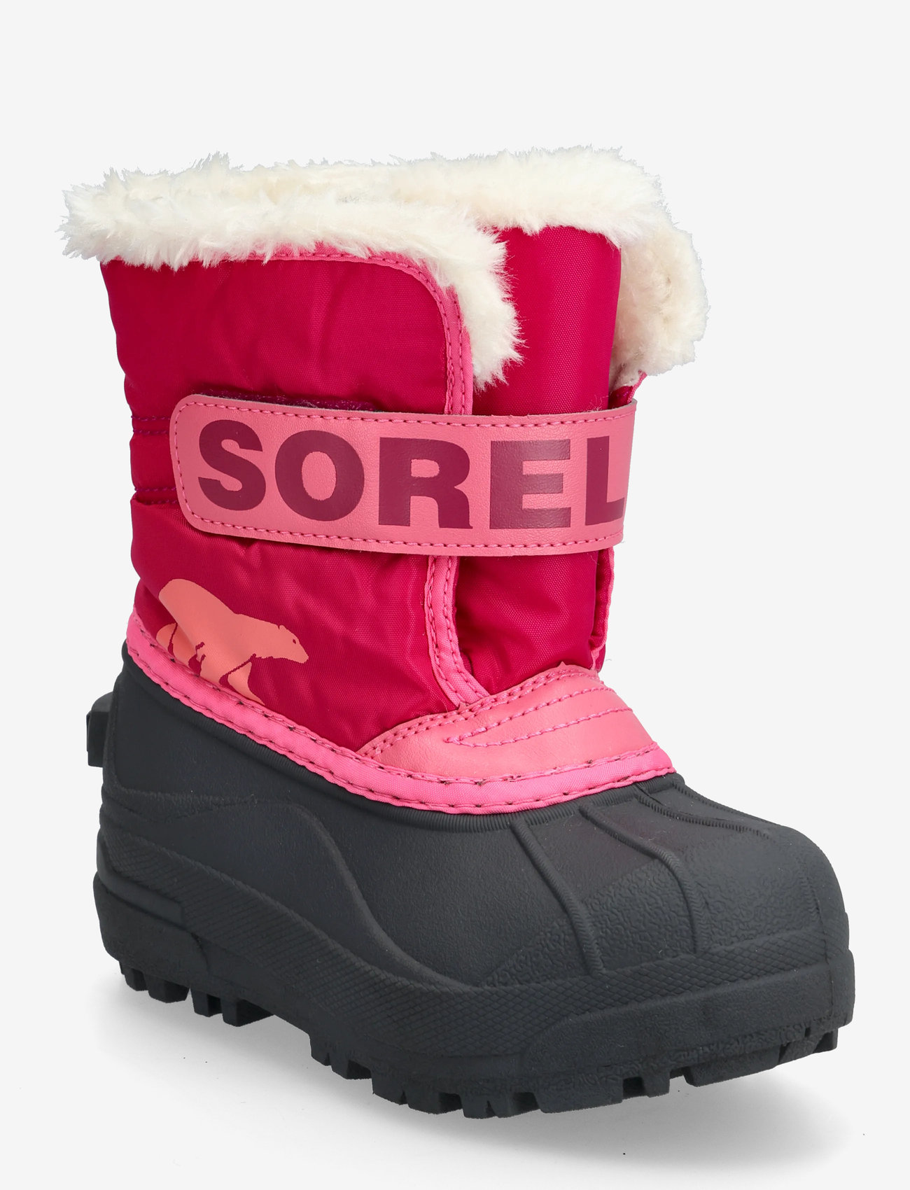 Sorel - CHILDRENS SNOW COMMANDER BOOT - vandringsskor - tropic pink, deep blush - 0