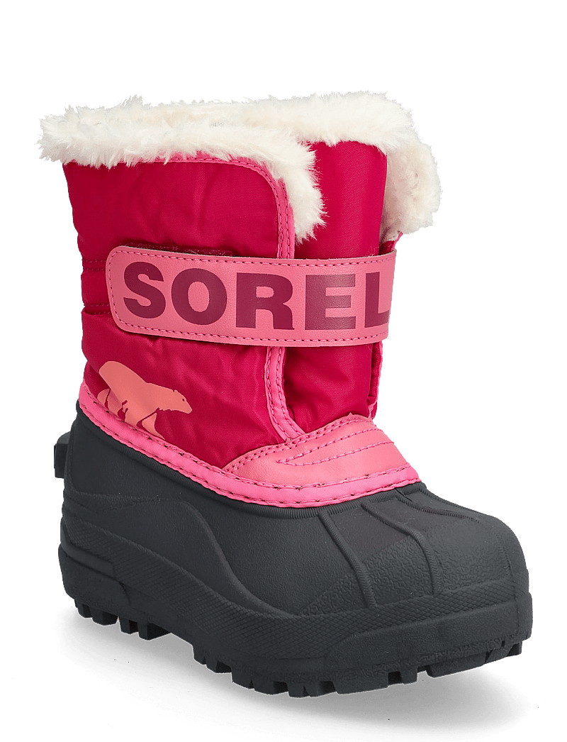 Sorel - CHILDRENS SNOW COMMANDER BOOT - vandringsskor - tropic pink, deep blush - 0