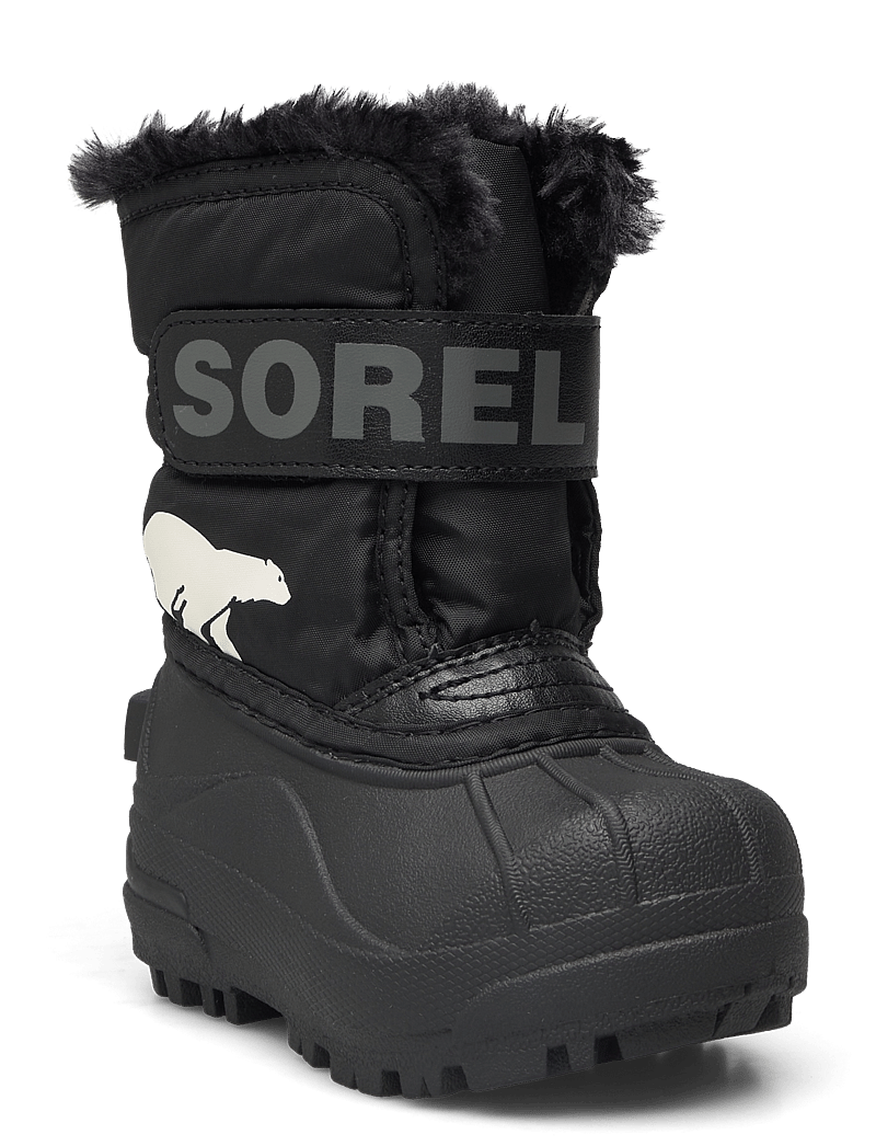 Sorel - TODDLER SNOW COMMANDER BOOT - vandringsskor - black, charcoal - 0