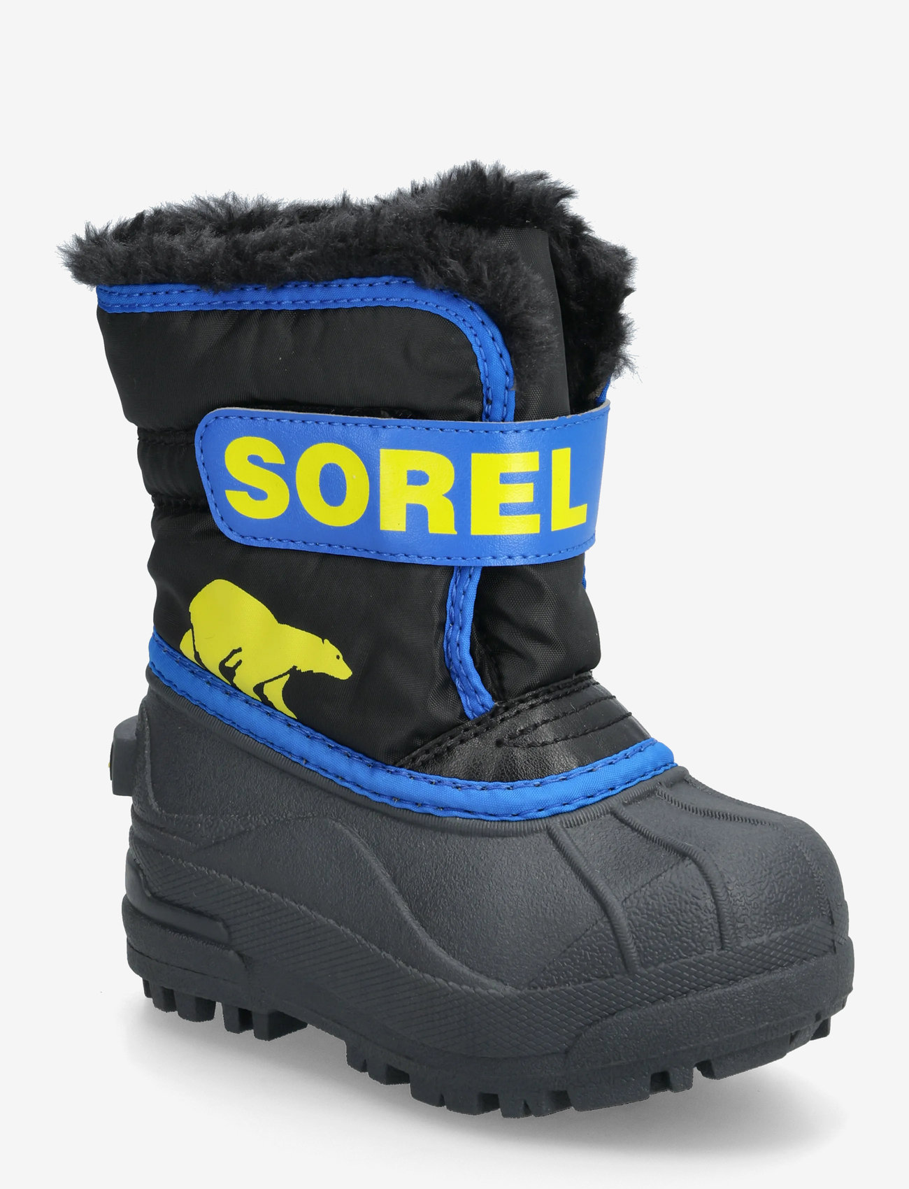 Sorel - TODDLER SNOW COMMANDER BOOT - efterårssko - black, super blue - 0