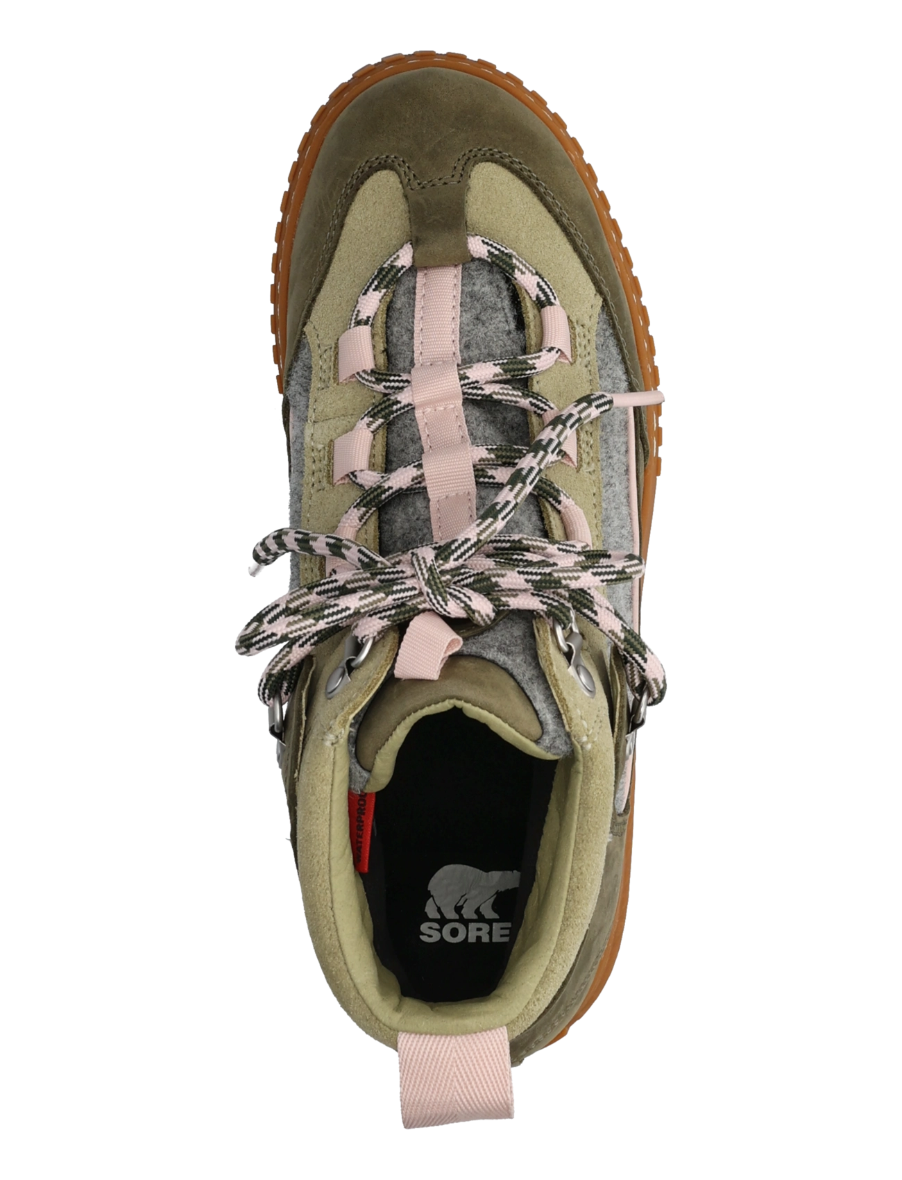 Sorel - ONA AVE PEAK BOOT WP - geschnürte stiefel - stone green, dusty twill - 3