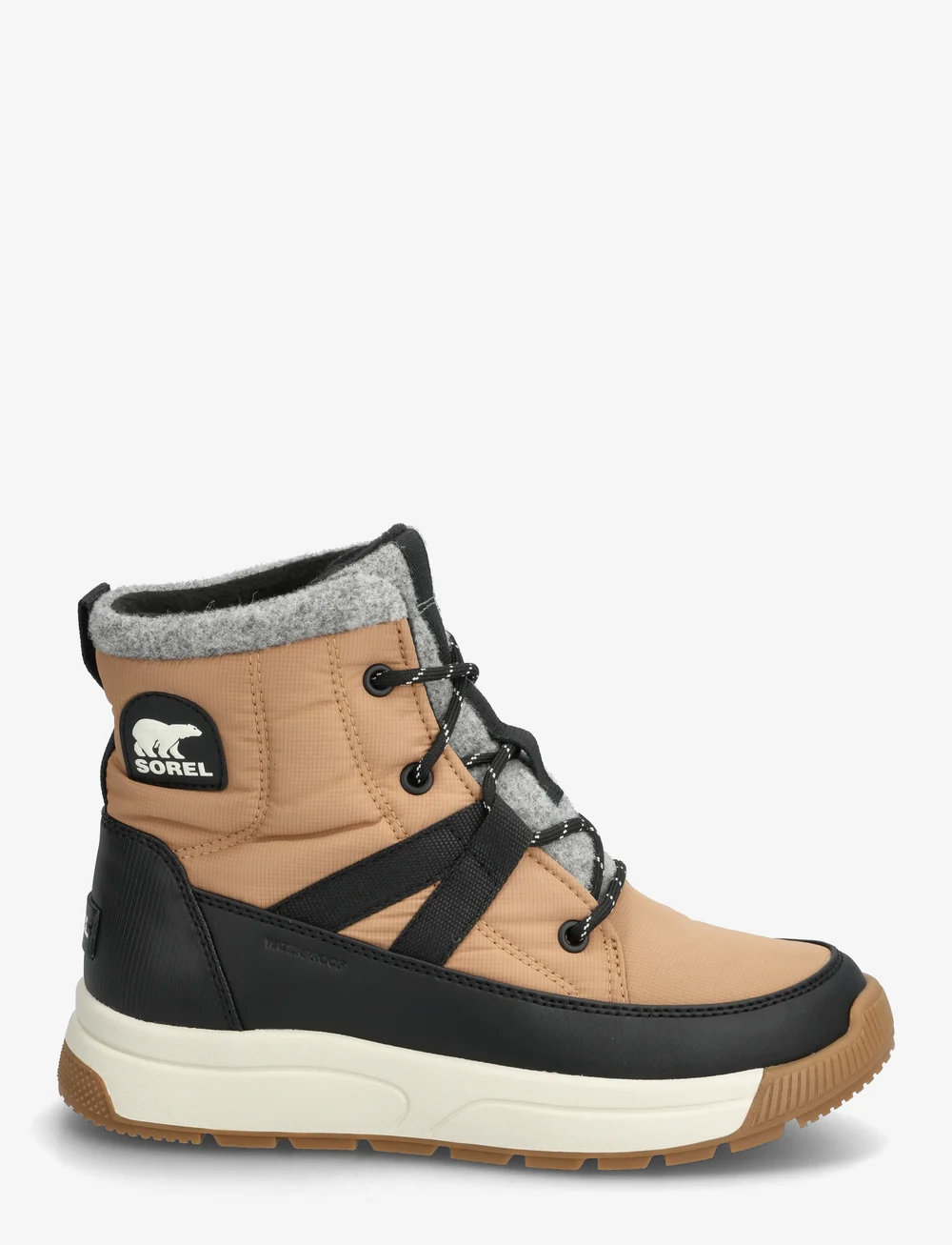 Sorel - WHITNEY III MID WP - varmfodrade skor - tawny buff, black - 1
