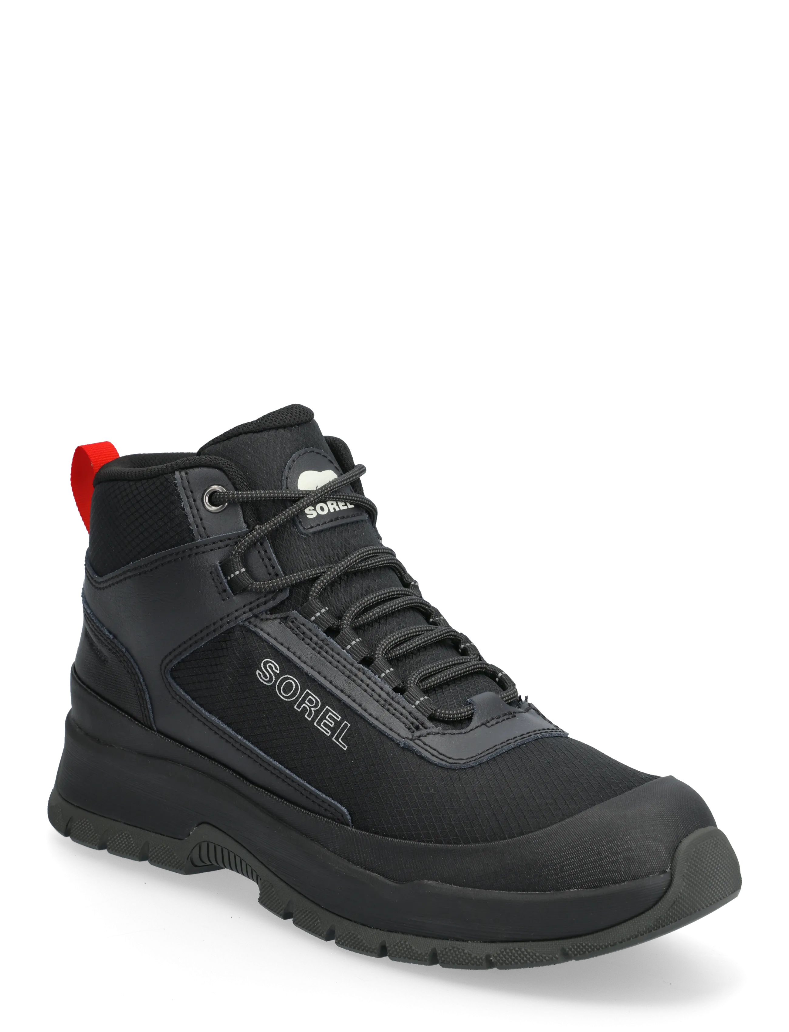 Sorel OUTING NW SNEAKER MID WP - Shoes - BLACK, BLACK / black