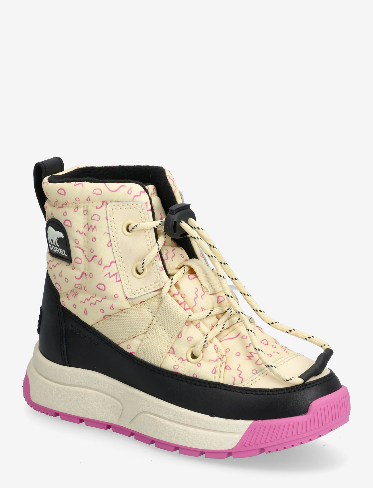 Sorel - YOUTH WHITNEY III MID WP - schuhe - honey white, black - 0