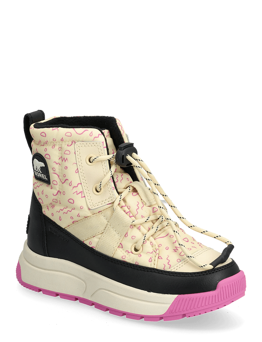 Sorel - YOUTH WHITNEY III MID WP - jalanõud - honey white, black - 0