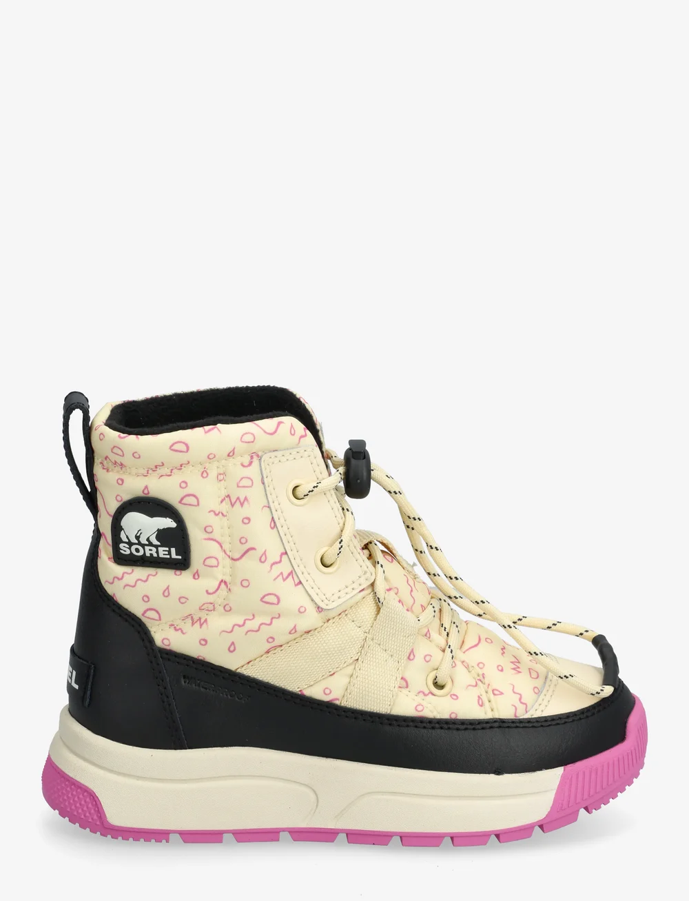 Sorel - YOUTH WHITNEY III MID WP - skor - honey white, black - 1
