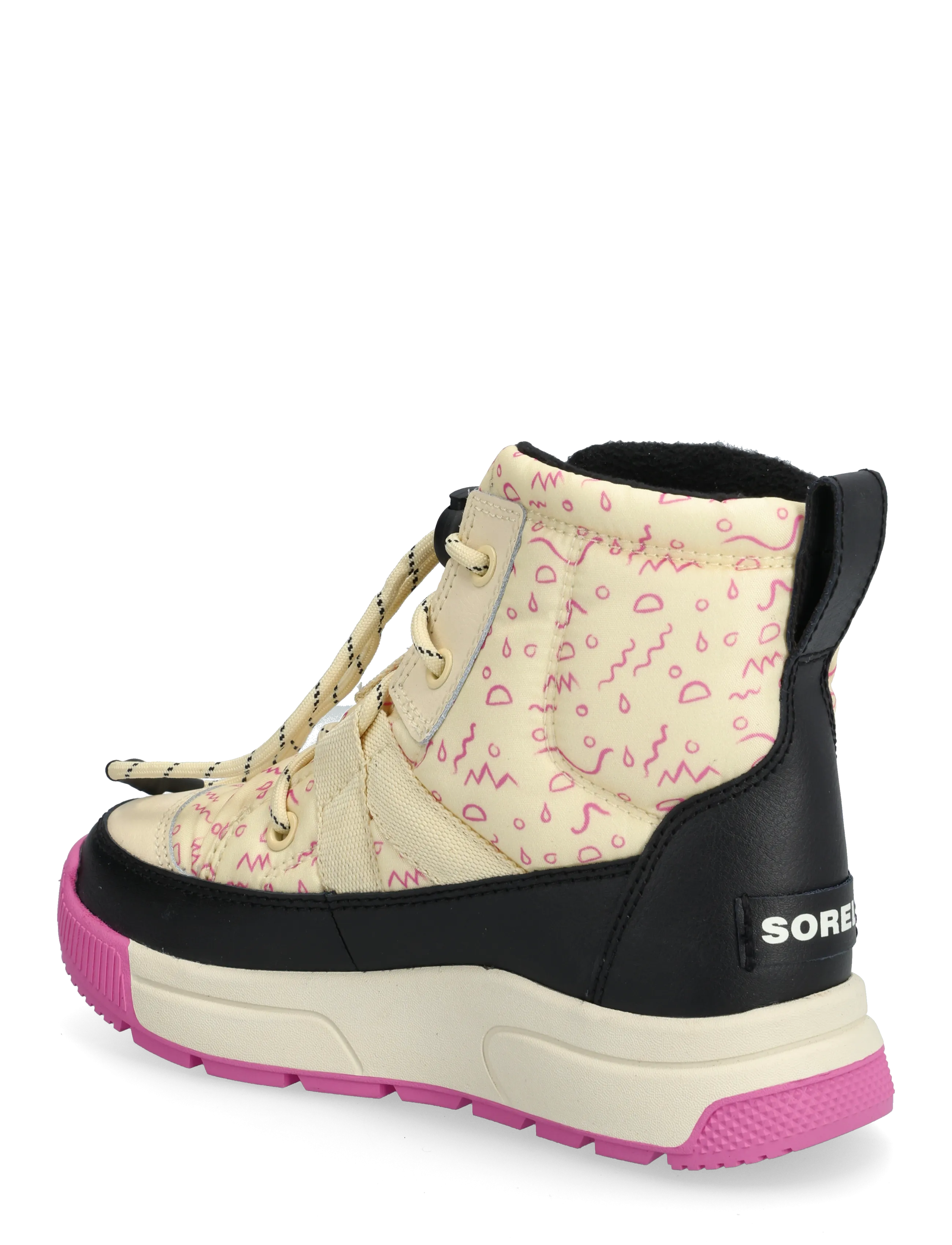 Sorel - YOUTH WHITNEY III MID WP - jalanõud - honey white, black - 2