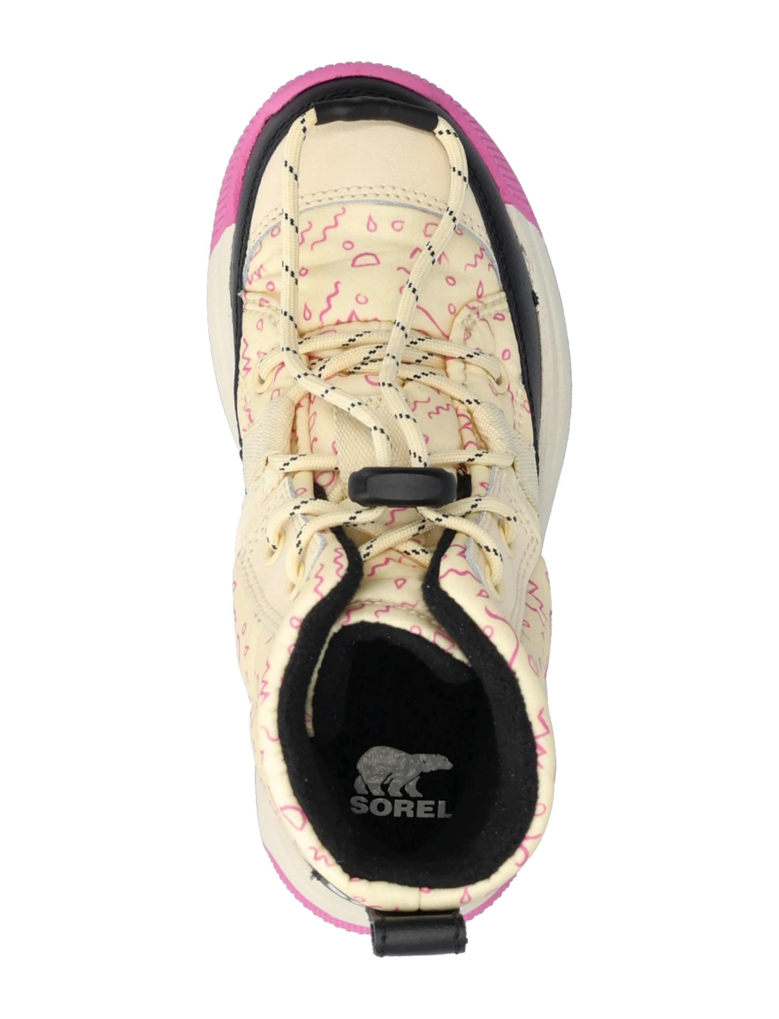 Sorel - YOUTH WHITNEY III MID WP - jalanõud - honey white, black - 3