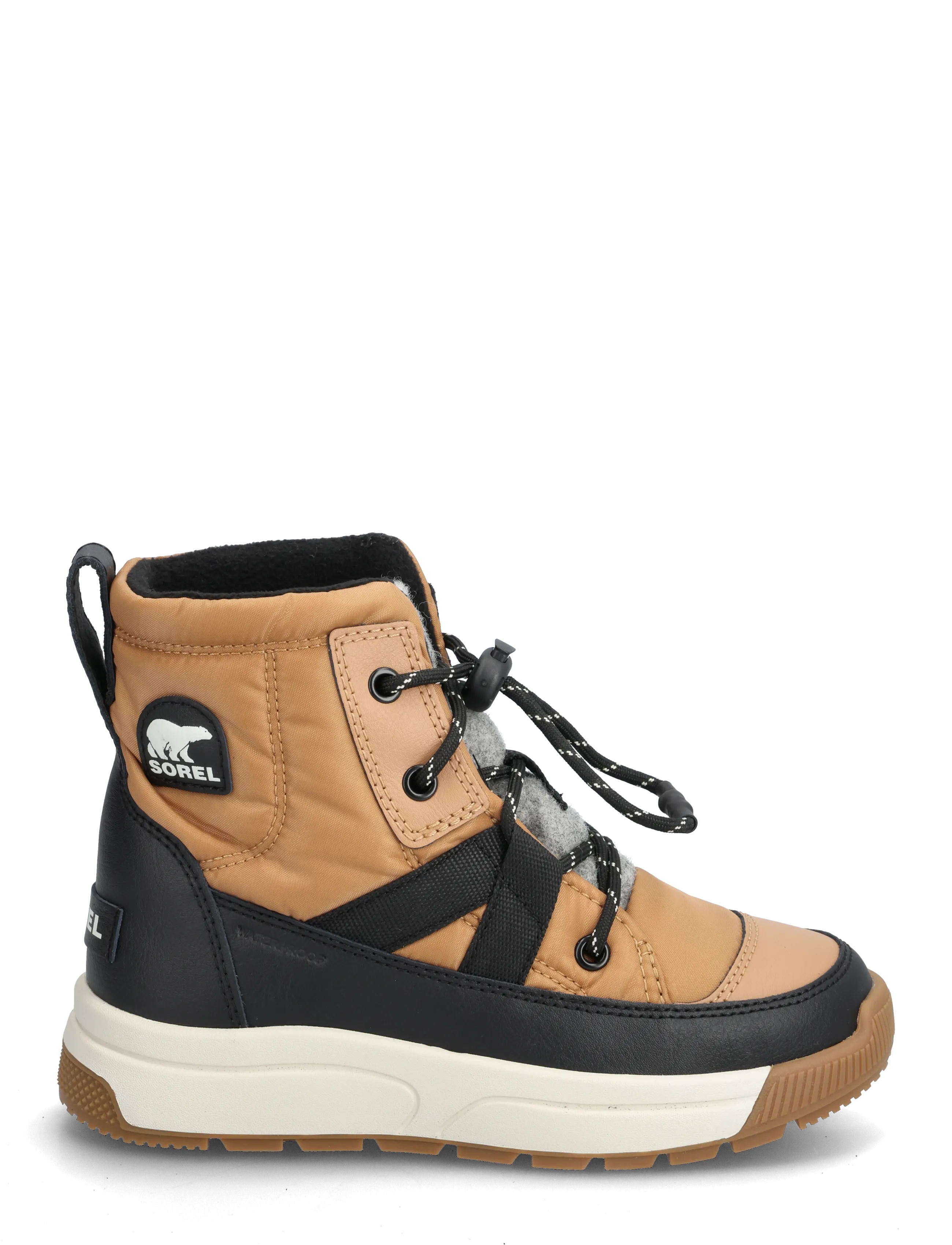 Sorel - YOUTH WHITNEY III MID WP - skor - tawny buff, black - 1