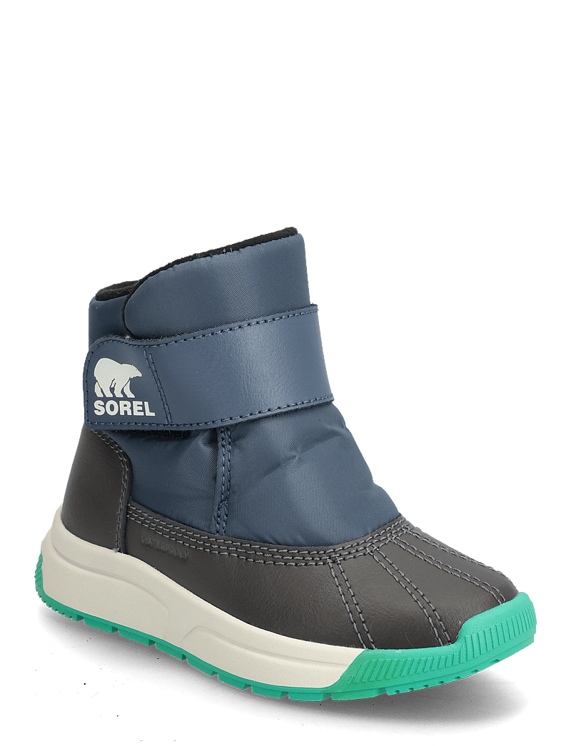 Sorel - CHILDREN'S WHITNEY III STRAP MID WP - buty - uniform blue, jet - 0