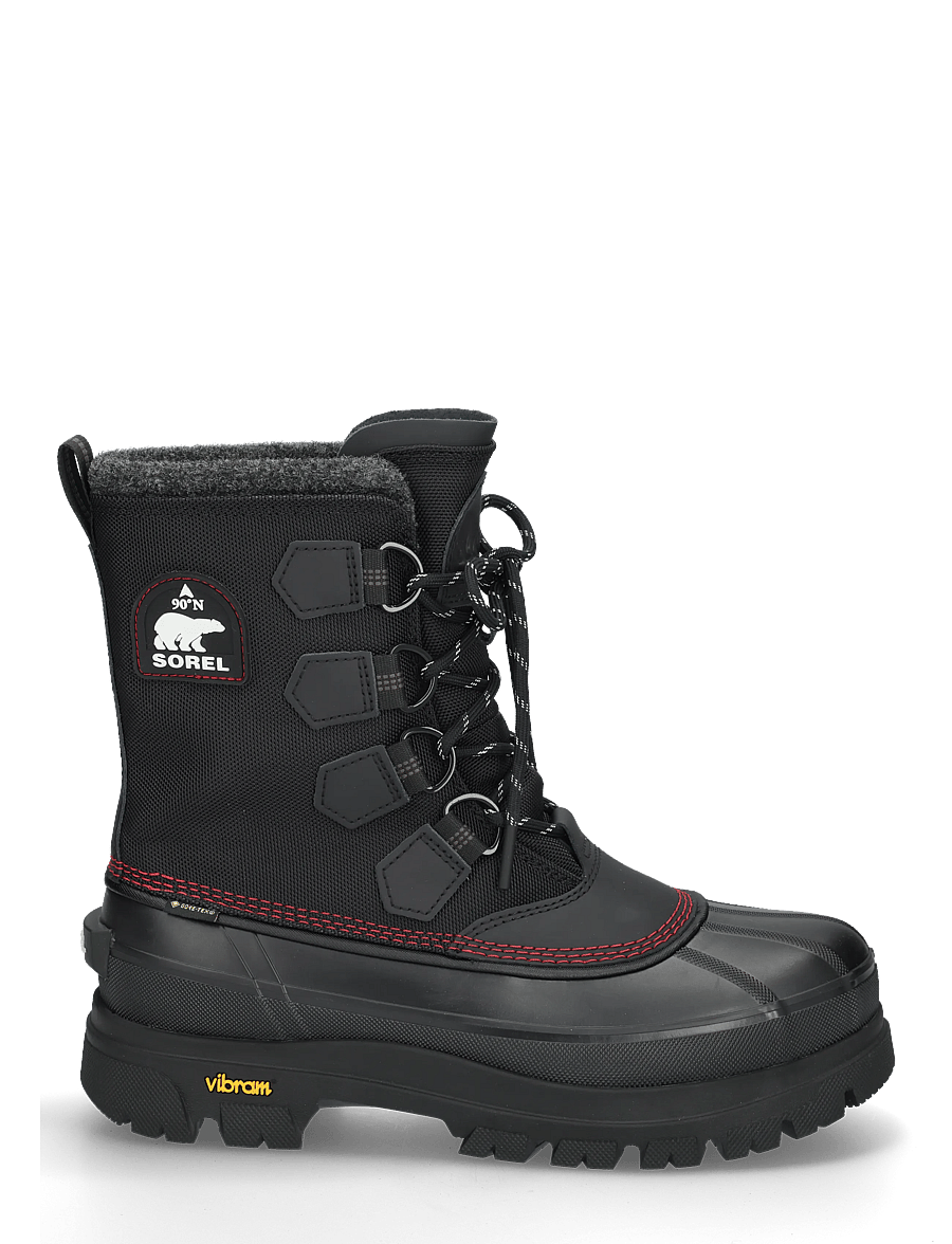 Sorel - CARIBOU HORIZON GTX - ziemas zābaki - black, bright red - 2