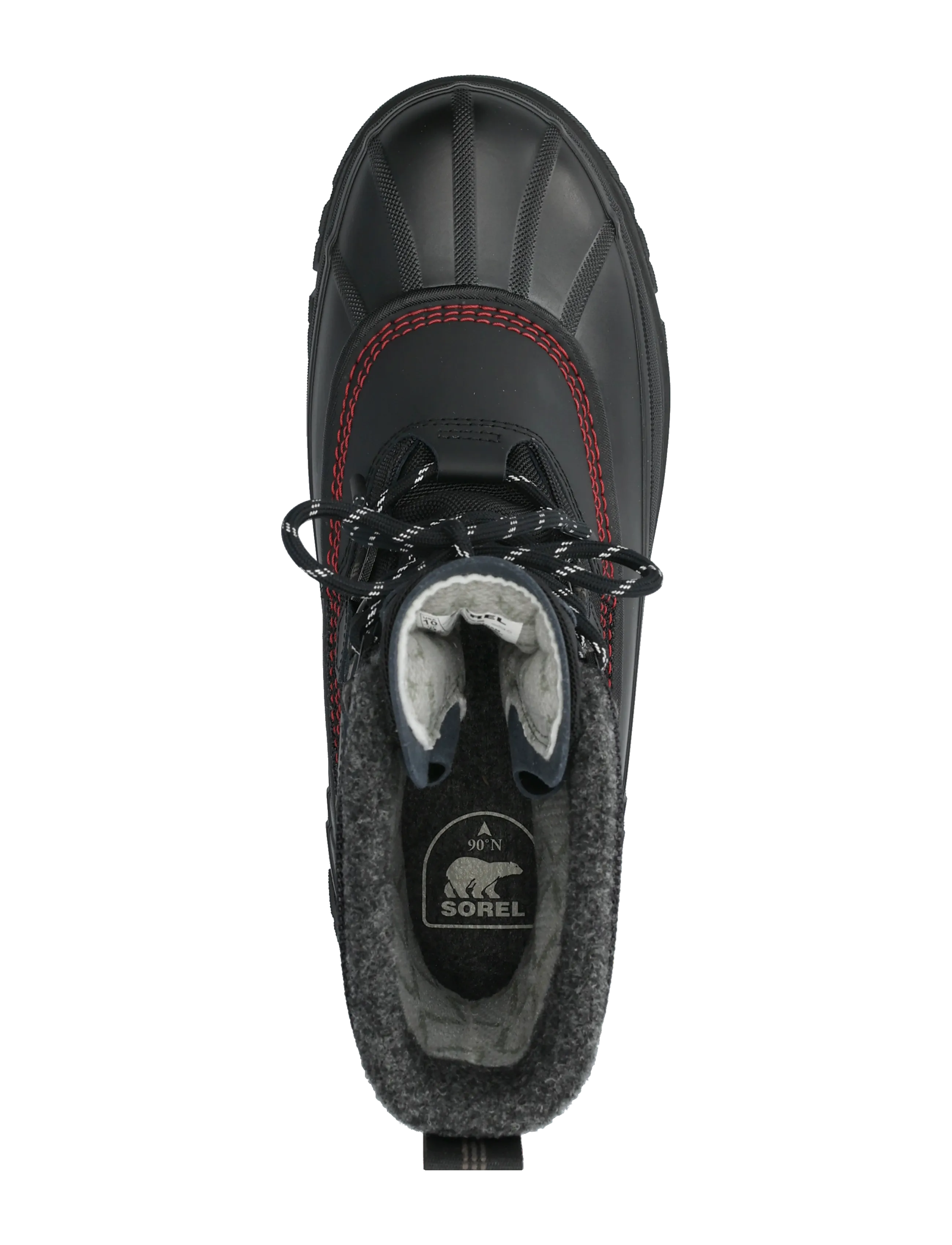 Sorel - CARIBOU HORIZON GTX - ziemas zābaki - black, bright red - 3
