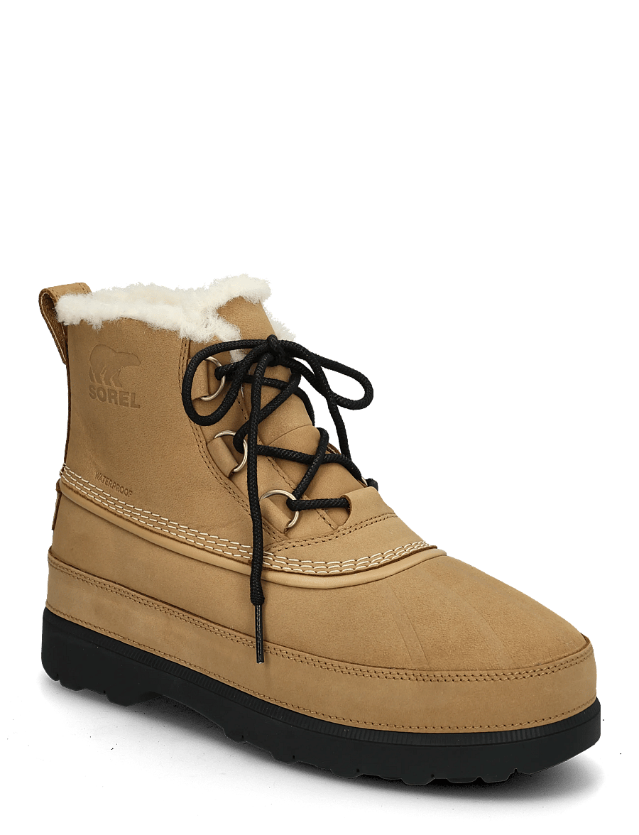 Sorel - AMBLER FIRESIDE CHUKKA WP - chukka boots - caribou buff, black - 0