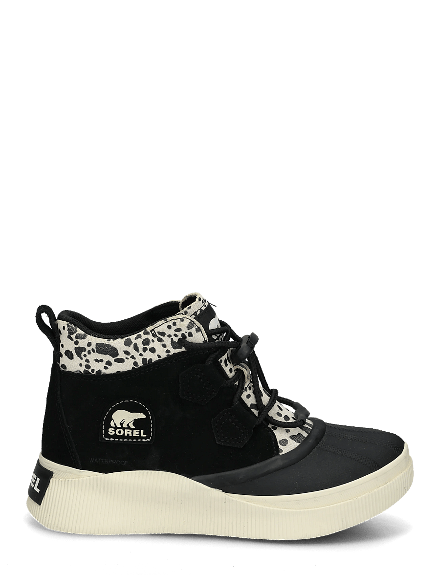 Sorel - BIG KIDS OUT N ABOUT IV CLASSIC WP - matka- ja kõndimisjalatsid - black, chalk - 2