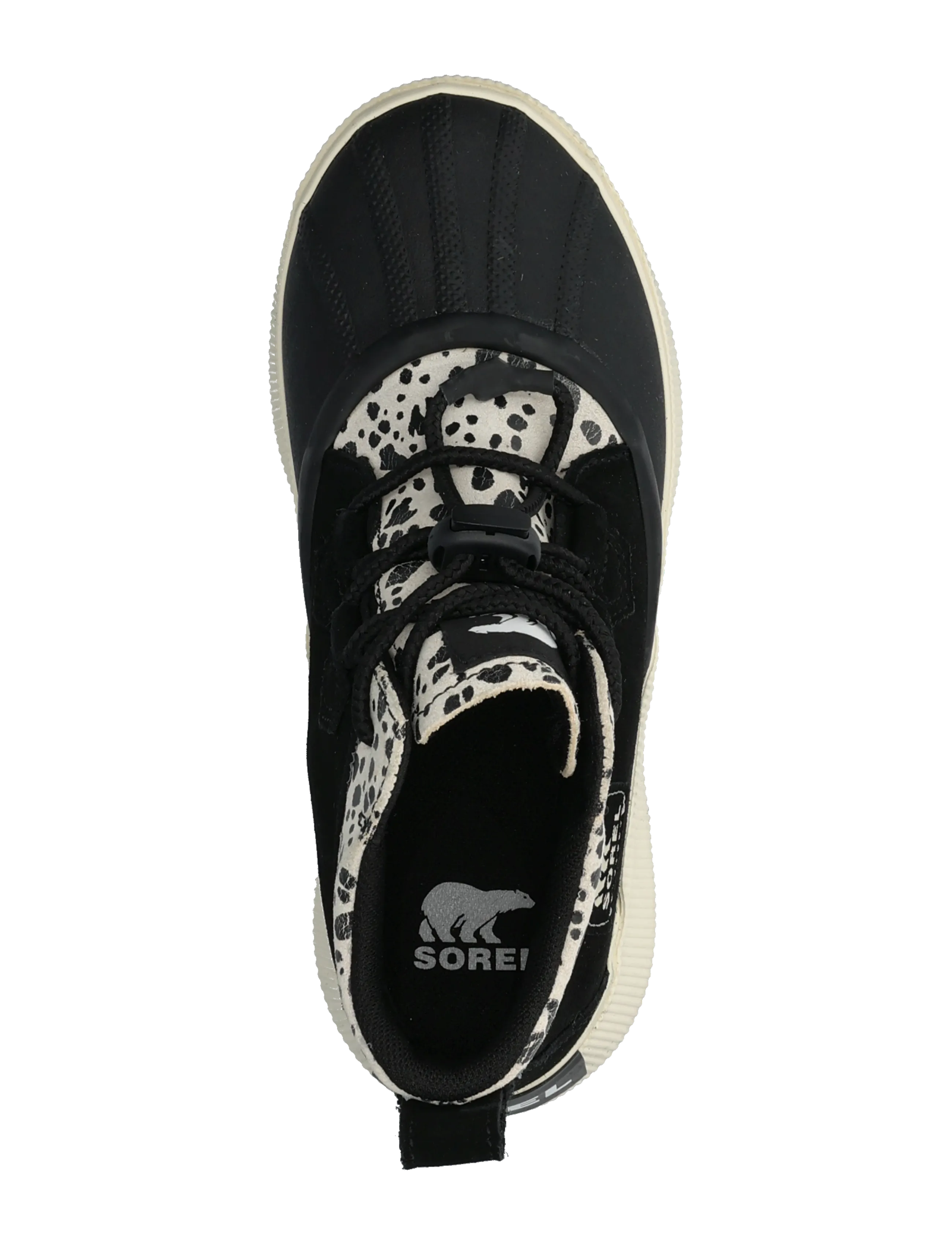 Sorel - BIG KIDS OUT N ABOUT IV CLASSIC WP - matka- ja kõndimisjalatsid - black, chalk - 3