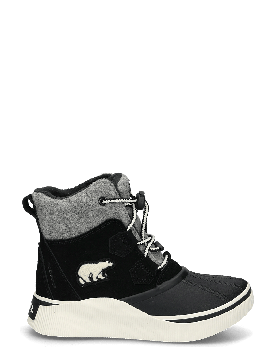 Sorel - BIG KIDS OUT N ABOUT IV CHILLZ WP - wanderschuhe - black, chalk - 2