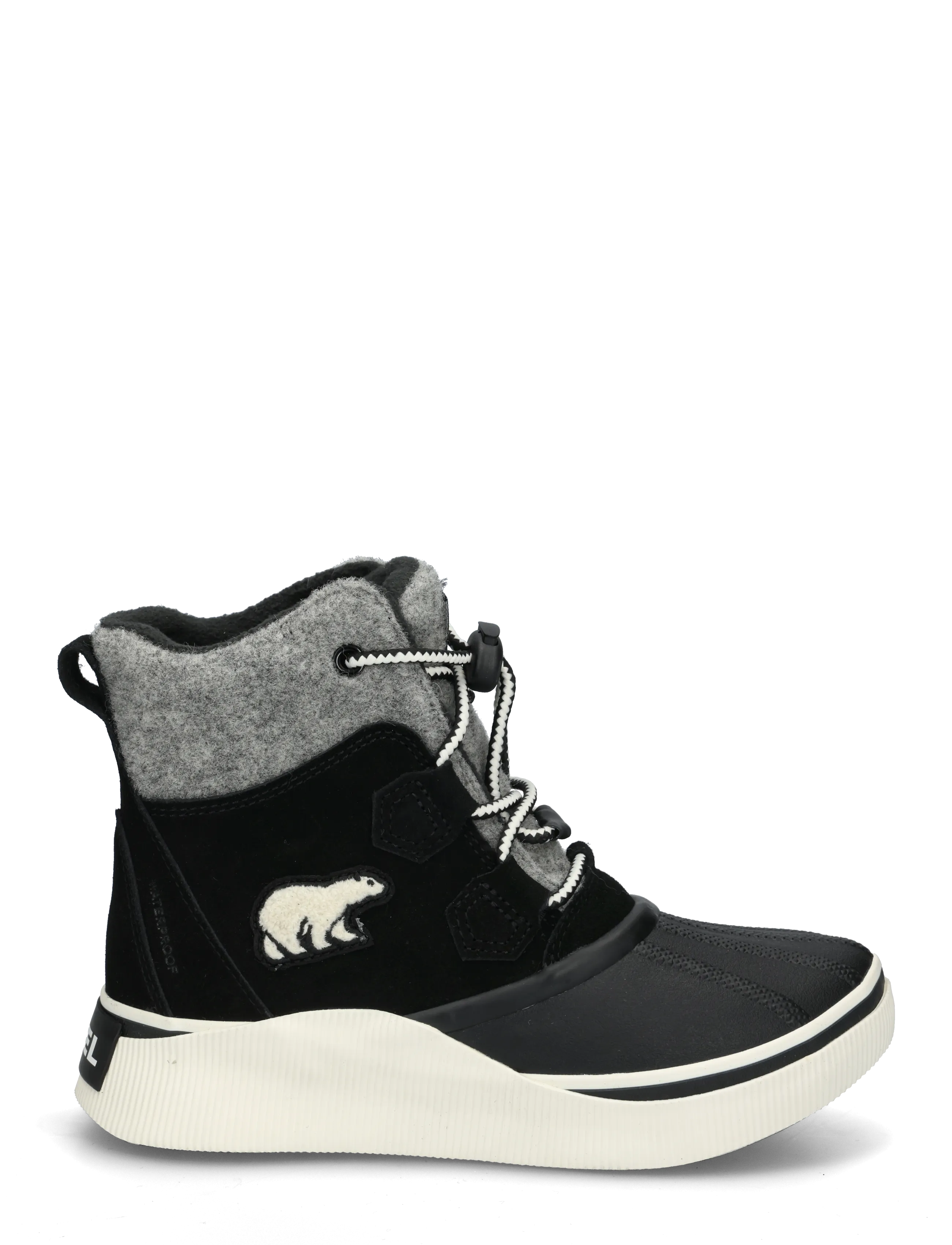 Sorel - BIG KIDS OUT N ABOUT IV CHILLZ WP - vandresko - black, chalk - 2