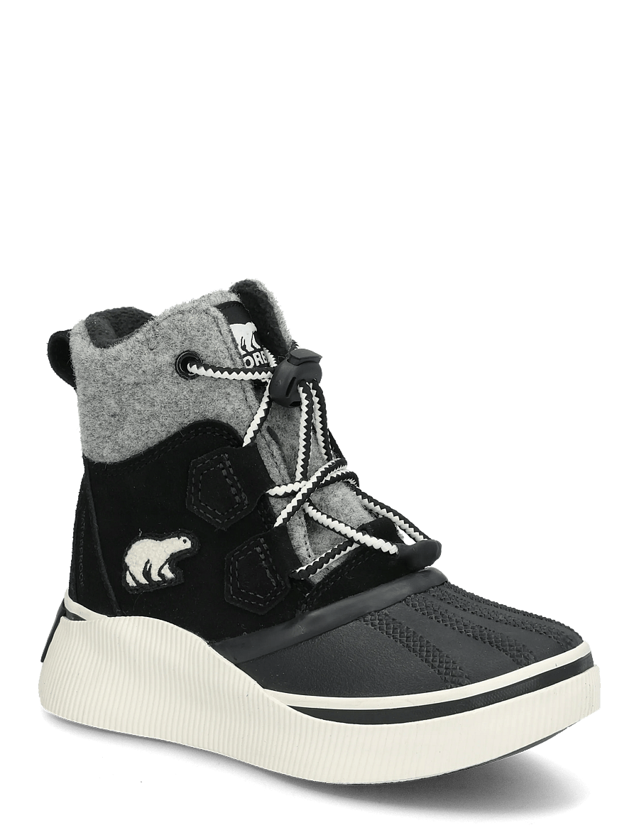 Sorel - LITTLE KIDS OUT N ABOUT IV CHILLZ WP - vandresko - black, chalk - 0