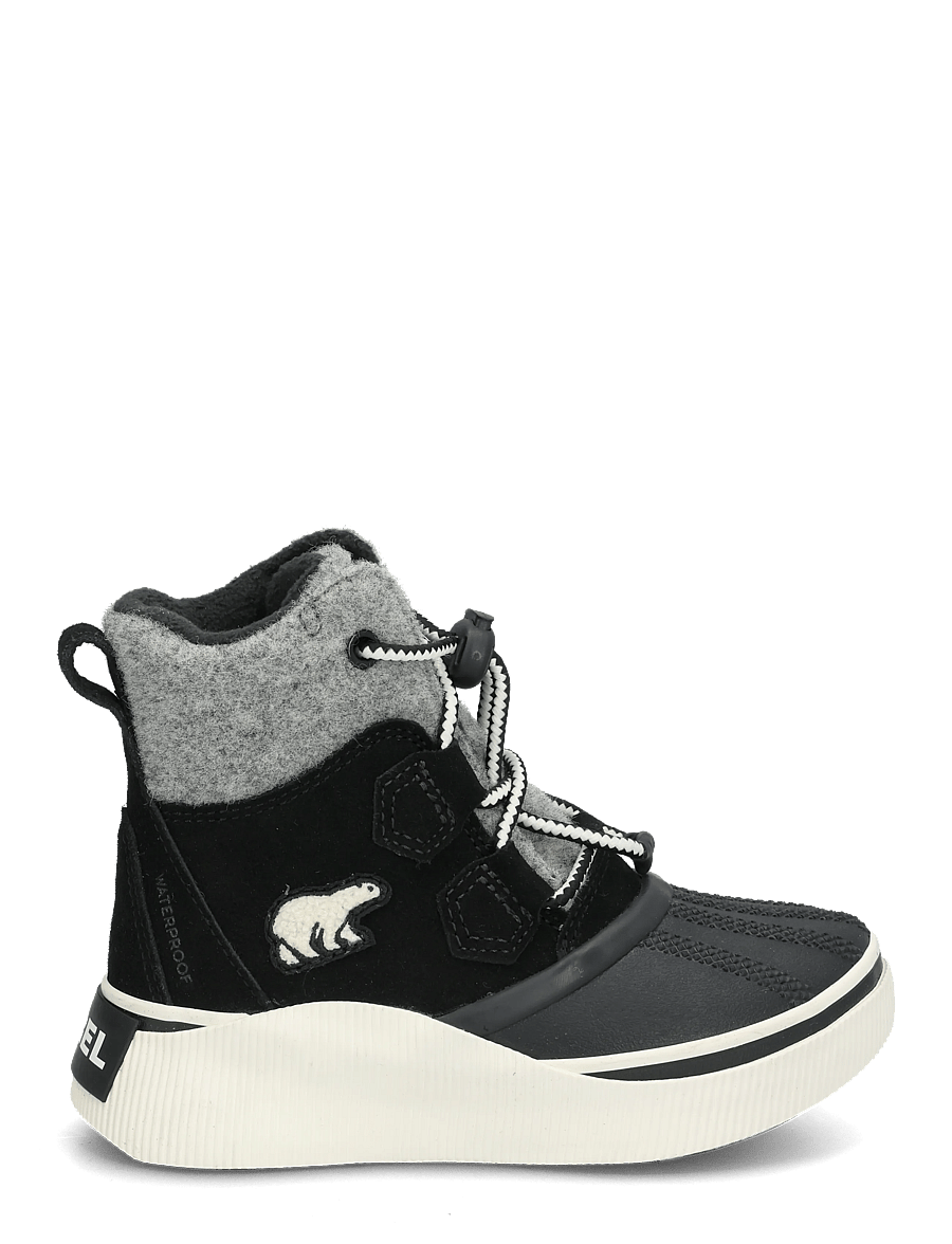 Sorel - LITTLE KIDS OUT N ABOUT IV CHILLZ WP - vandresko - black, chalk - 2