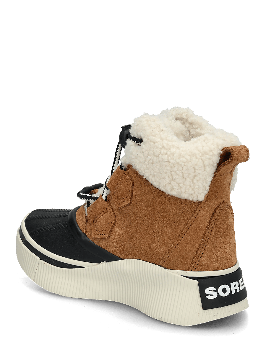 Sorel - LITTLE KIDS OUT N ABOUT IV CHILLZ WP - matka- ja kõndimisjalatsid - taffy leather, black - 1