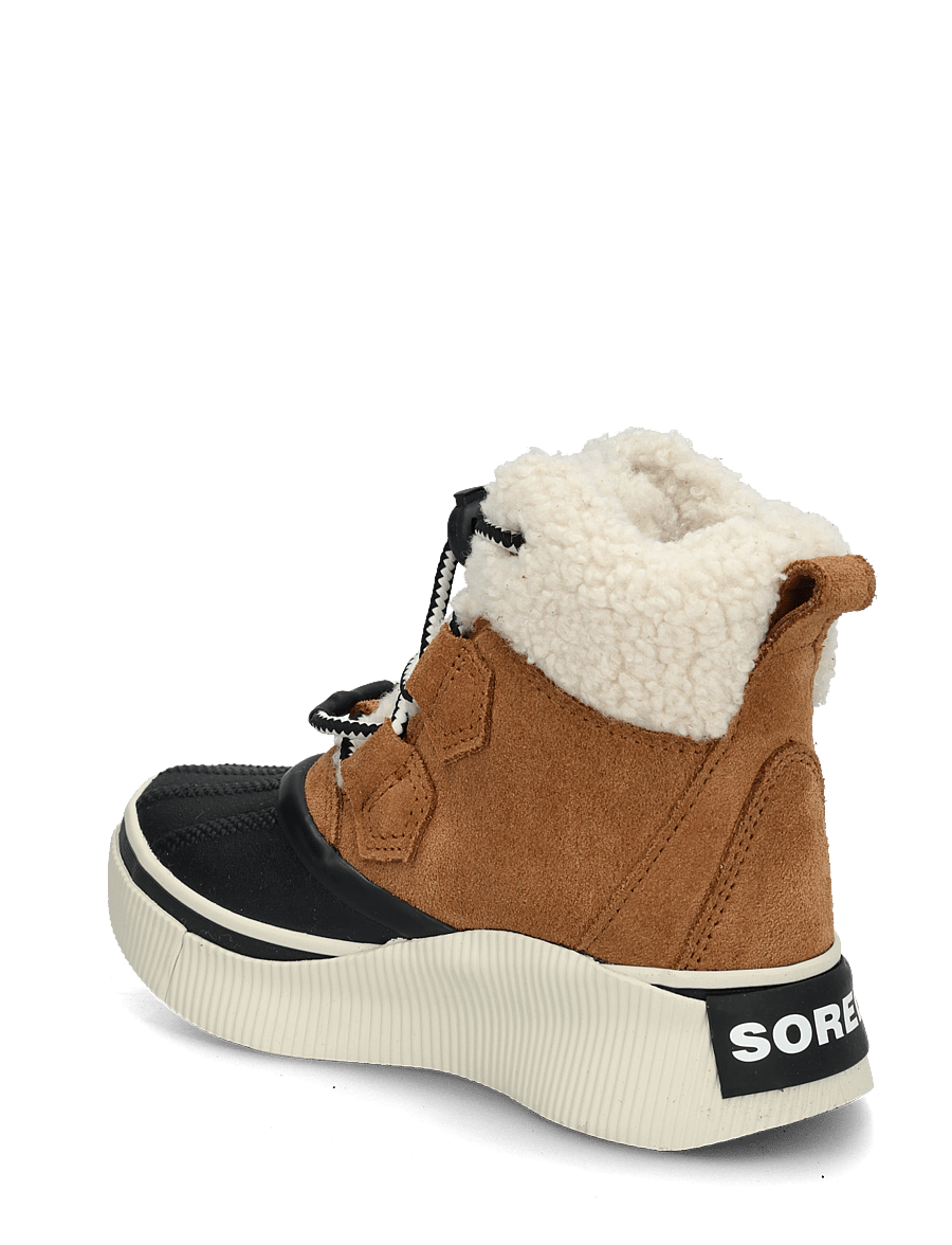 Sorel - LITTLE KIDS OUT N ABOUT IV CHILLZ WP - vandringsskor - taffy leather, black - 1