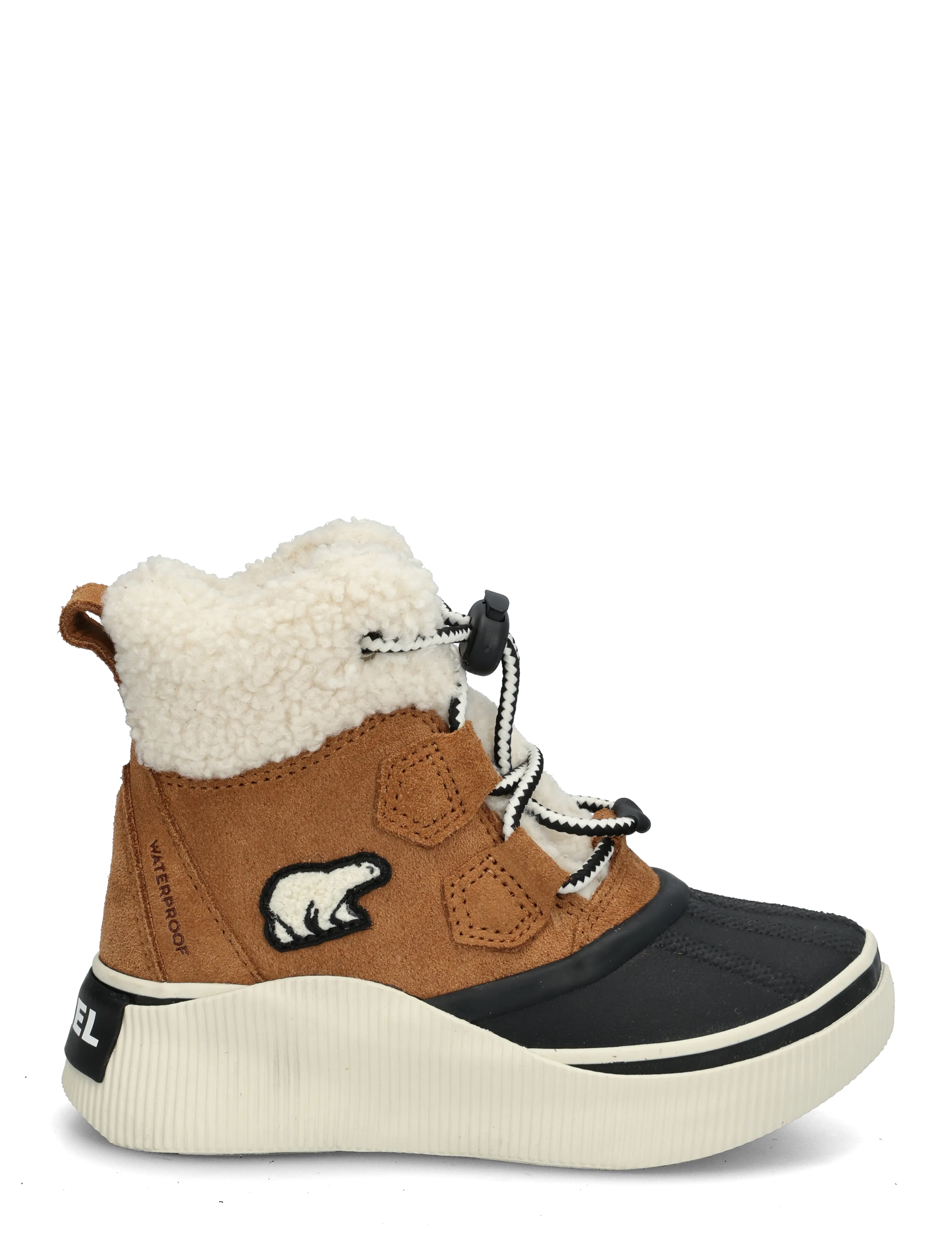 Sorel - LITTLE KIDS OUT N ABOUT IV CHILLZ WP - matka- ja kõndimisjalatsid - taffy leather, black - 2