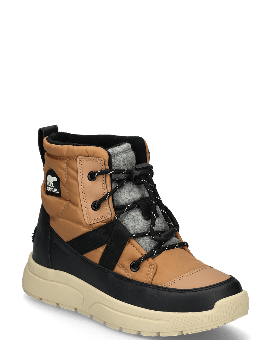 Sorel - BIG KIDS WHITNEY III MID WP - vandringsskor - tawny buff, bleached ceramic - 0