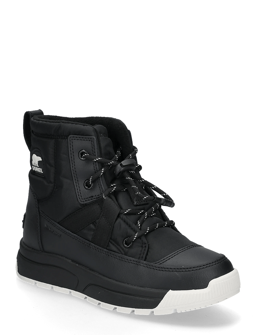 Sorel - BIG KIDS WHITNEY III MID WP - vandresko - black, black - 0