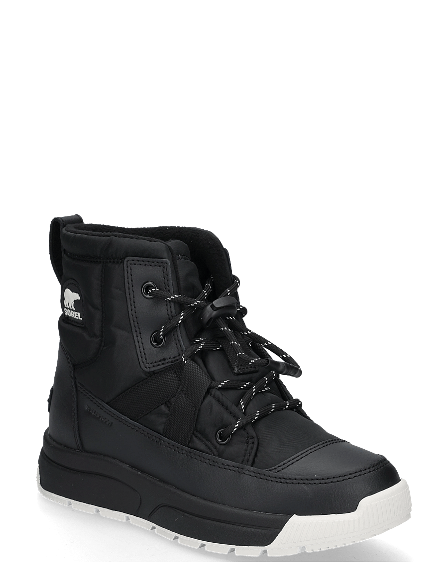 Sorel - BIG KIDS WHITNEY III MID WP - wanderschuhe - black, black - 0