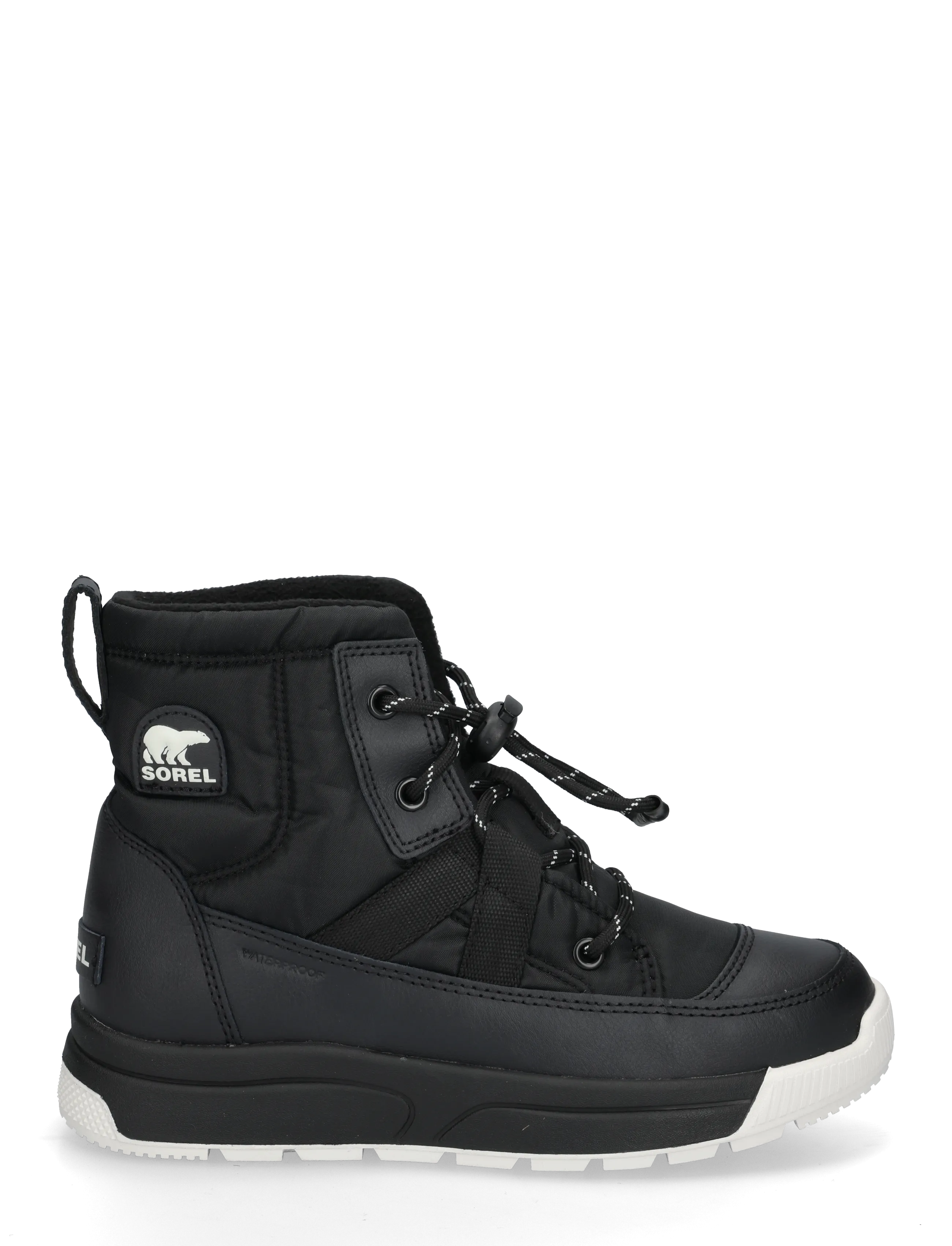 Sorel - BIG KIDS WHITNEY III MID WP - vandresko - black, black - 2